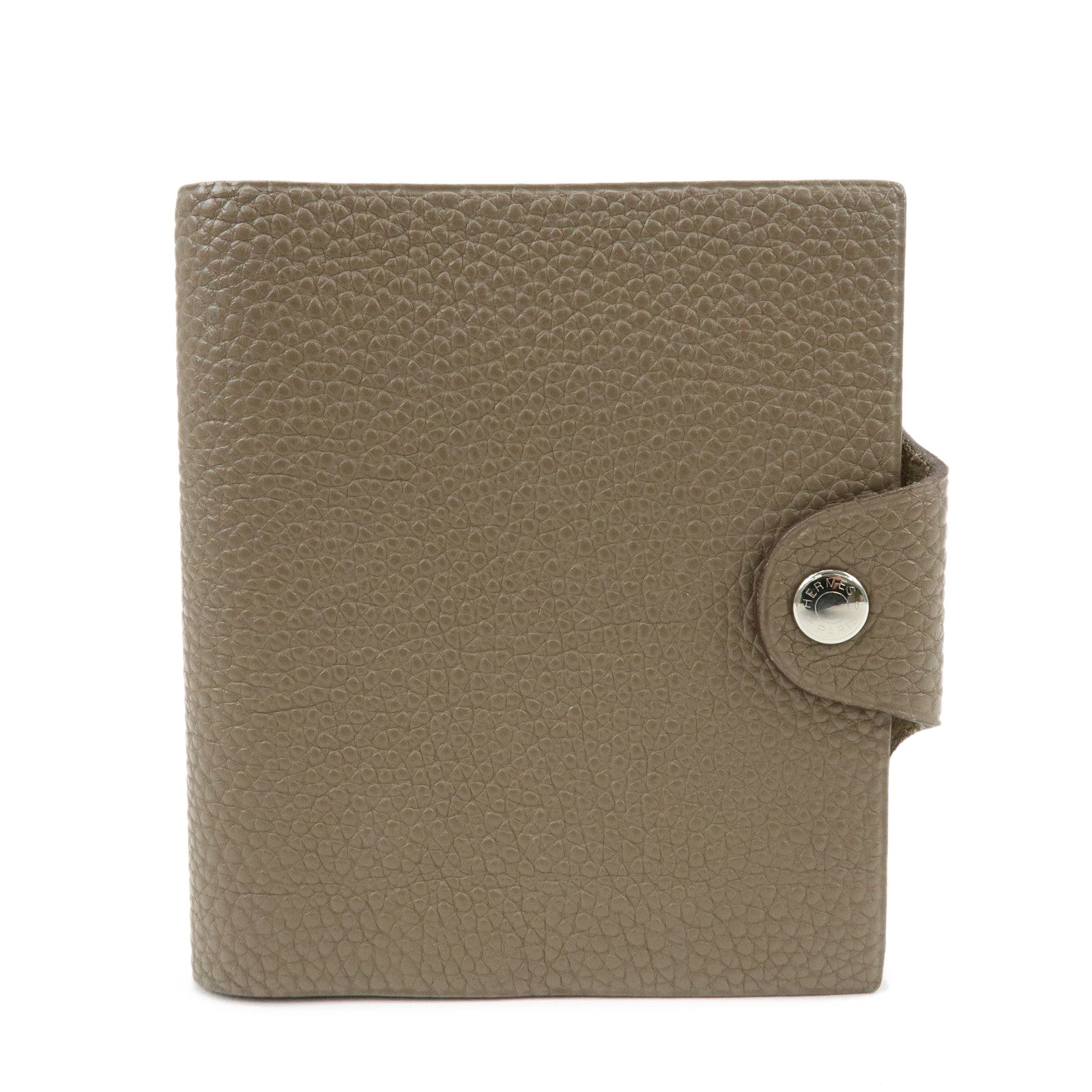 HERMES Ulysse Mini Taurillon Clemence Note Book Cover □K Stamped