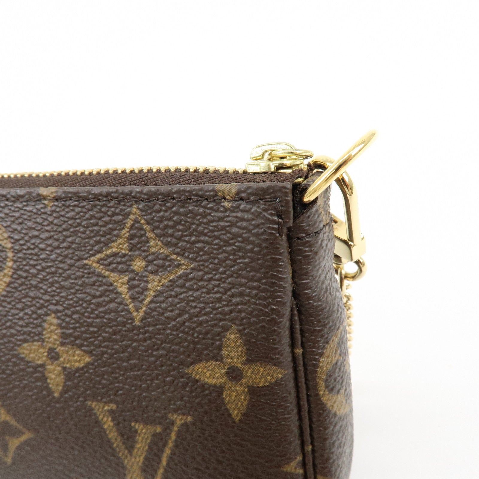 Louis Vuitton Monogram Mini Pochette Accessoires Hand Bag M58009