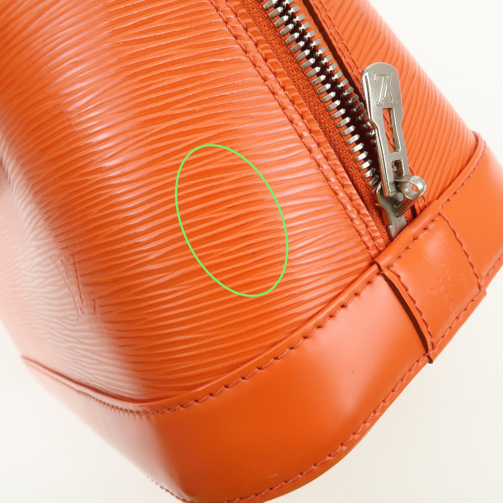 Louis Vuitton Epi Alma PM Hand Bag Pimont Orange M40623