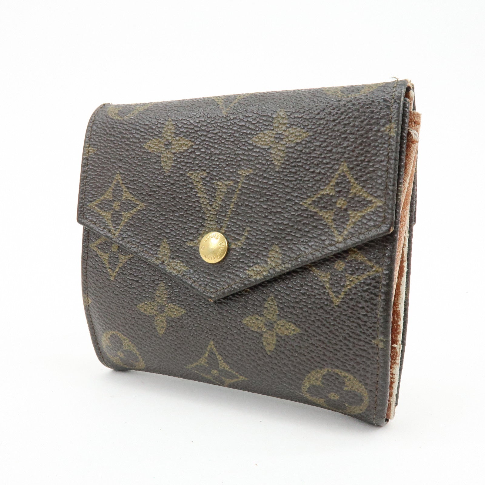 Louis Vuitton Monogram Set of 2 Bi-fold Wallets Brown M61667 M61660