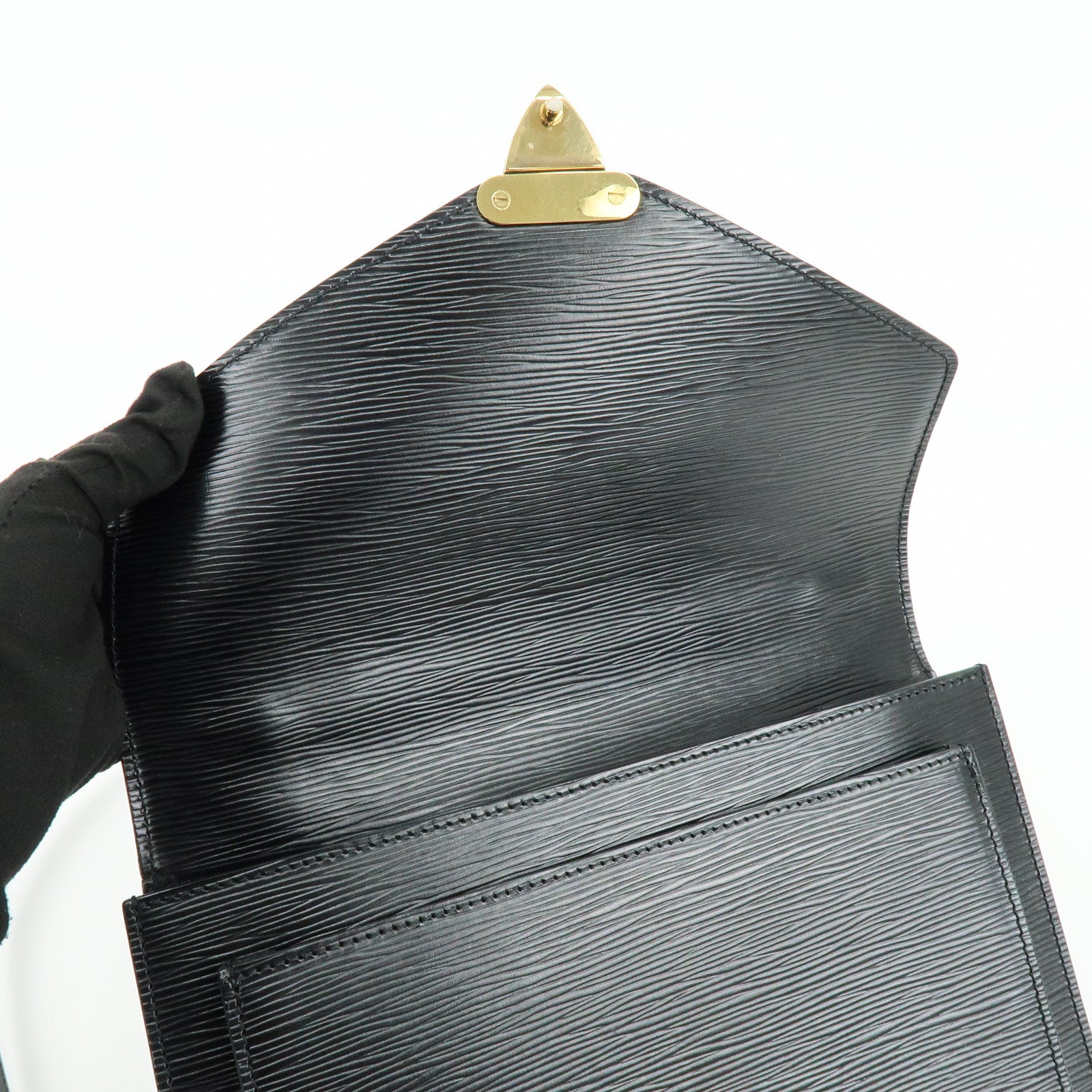 Louis Vuitton Epi Monceau 2Way Shoulder Bag Hand Bag Noir M52122