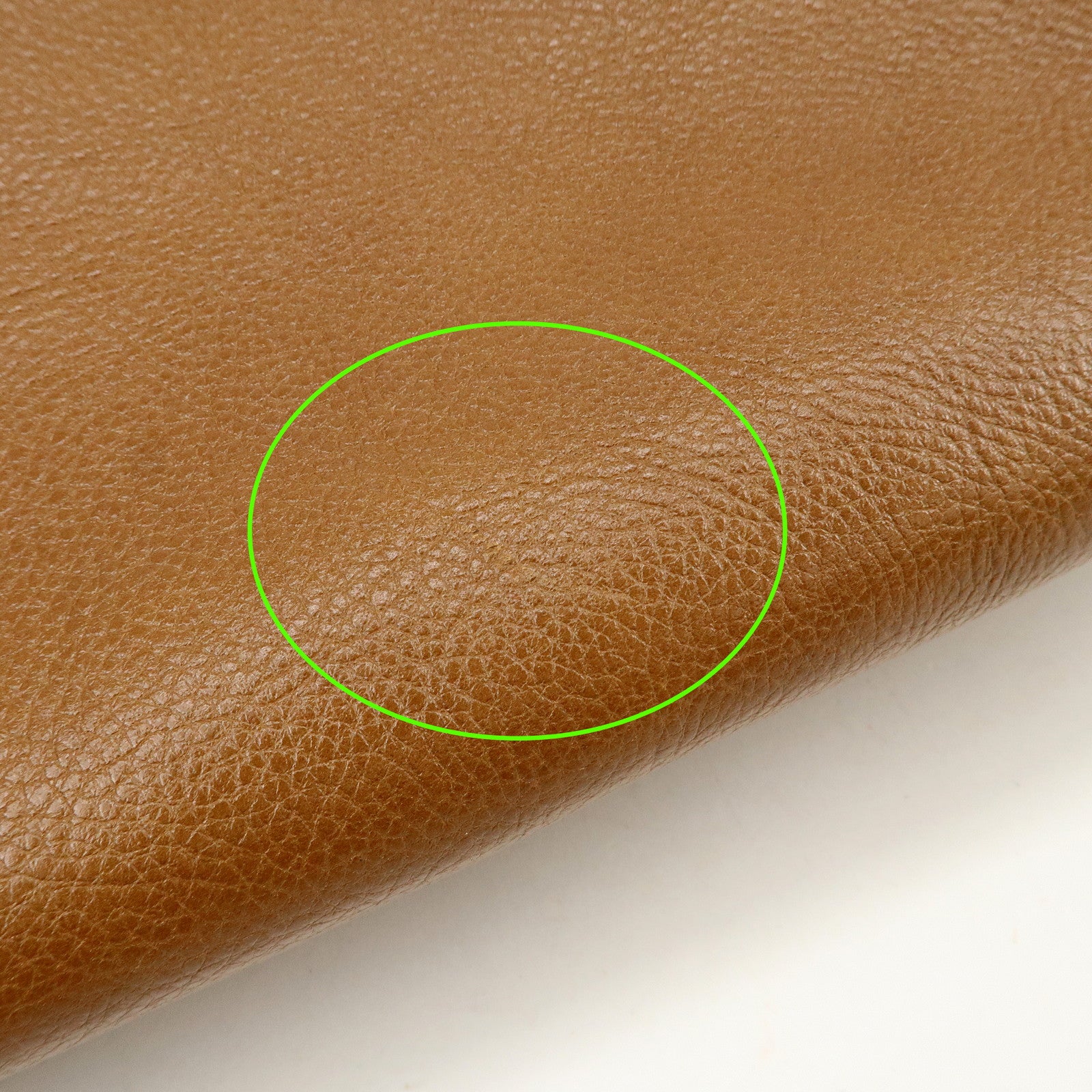 Cartier Must Line Marcello Leather Hand Bag Tote Bag Brown