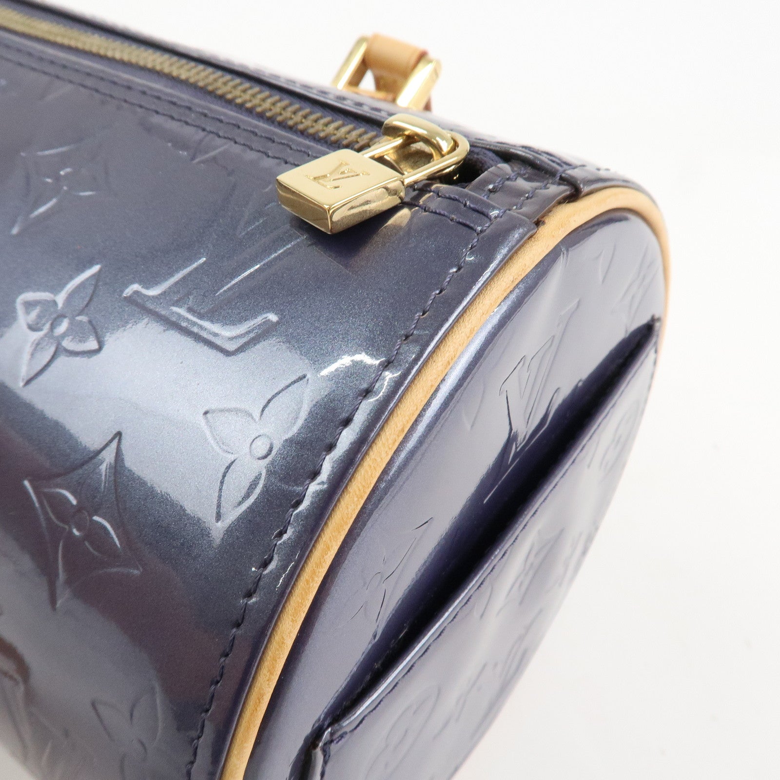 Louis Vuitton Monogram Vernis Leather Bedford Hand Bag M91330 Used