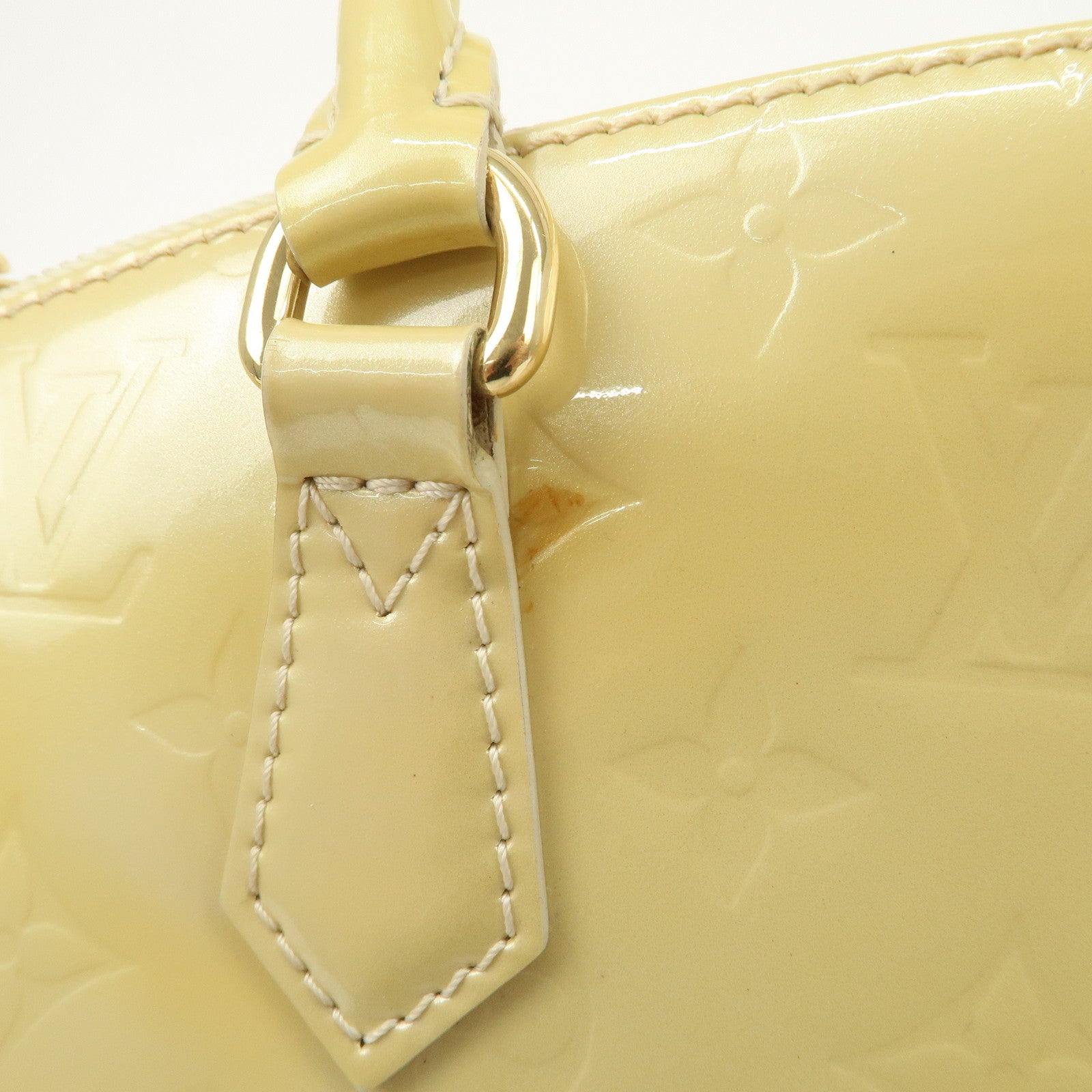 Louis Vuitton Monogram Vernis Leather Sherwood GM Blanc M91487 Used