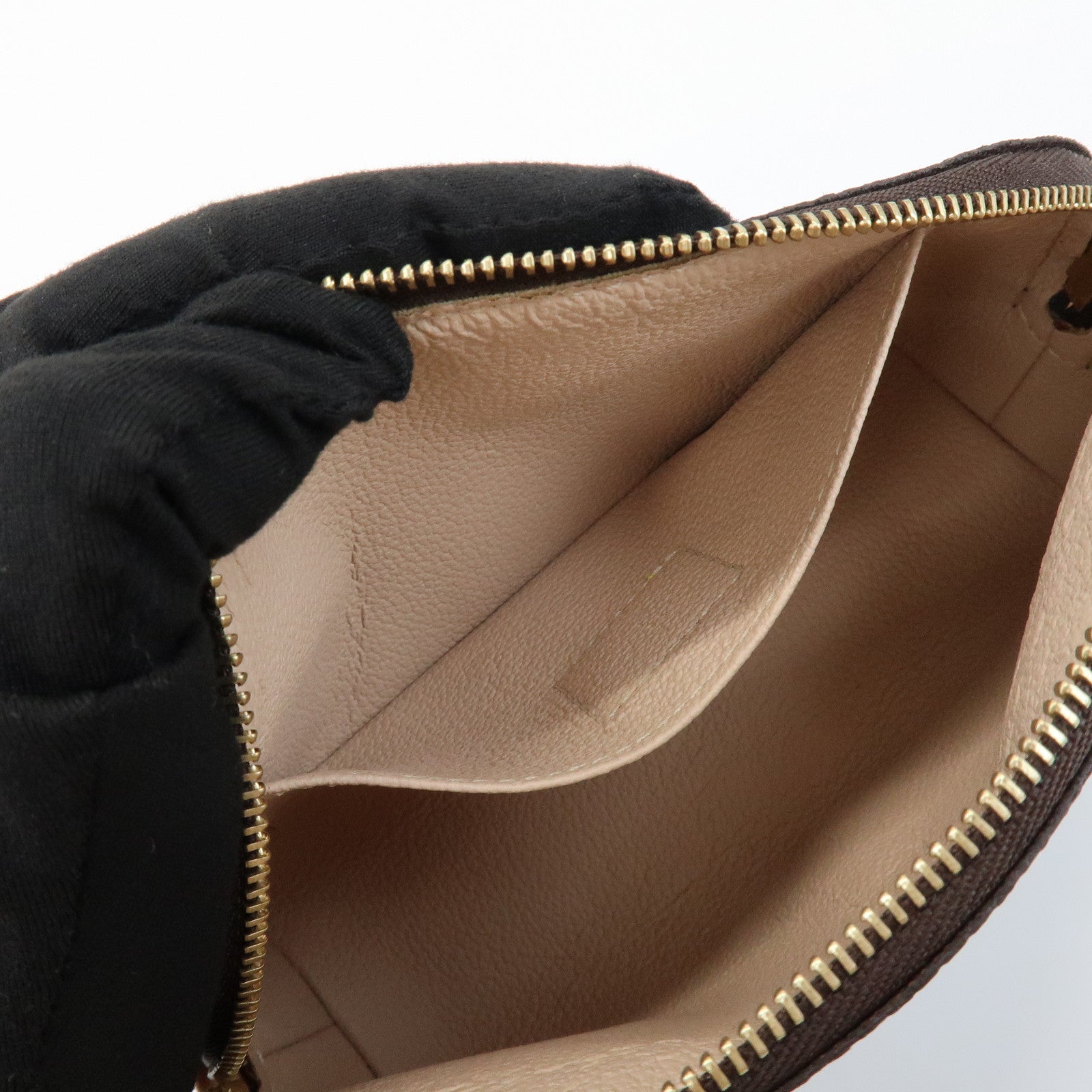 Louis Vuitton Monogram Pochette Cosmetic Pouch Brown M47515