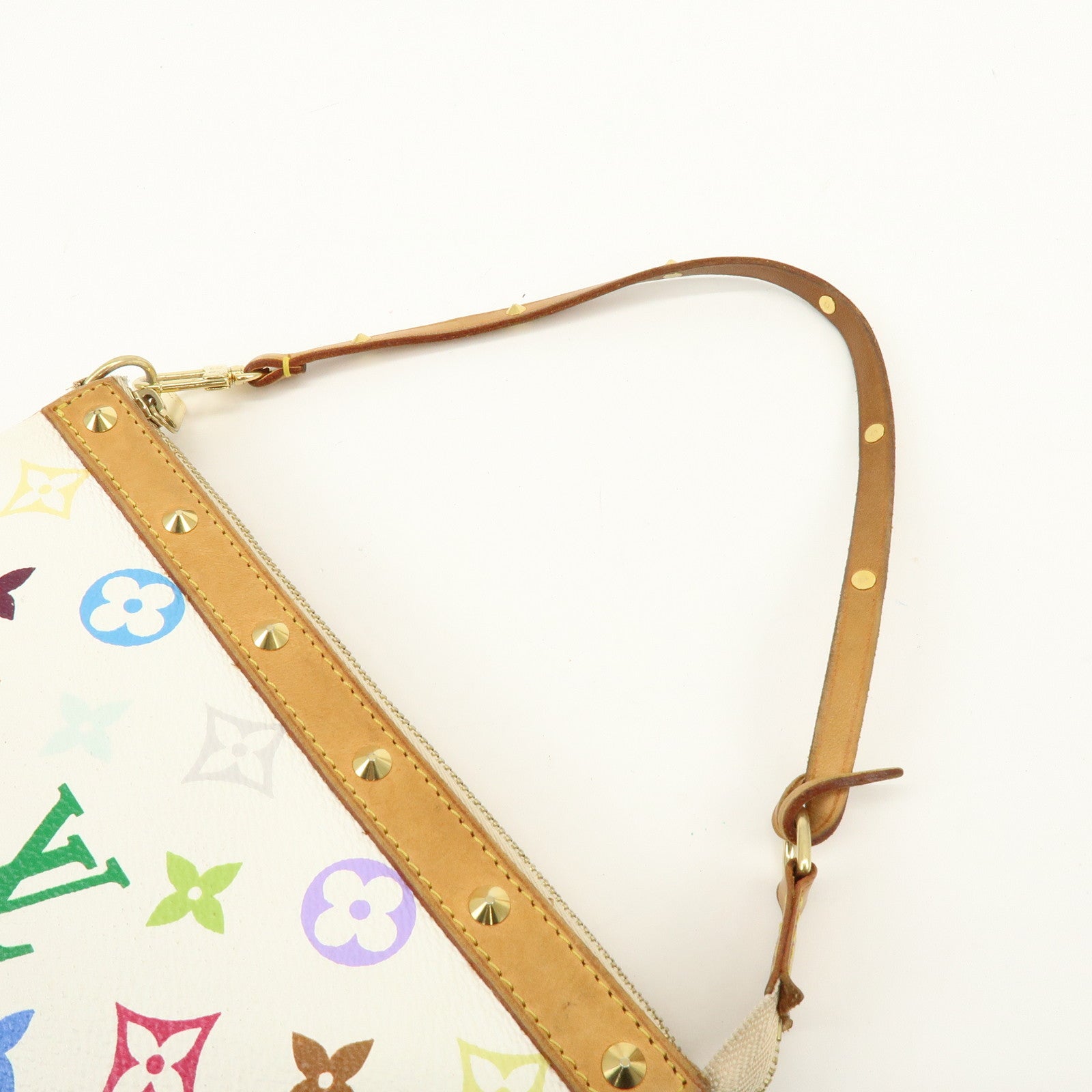 Louis Vuitton Monogram Multicolor Pochette Accessoires Blanc M92649