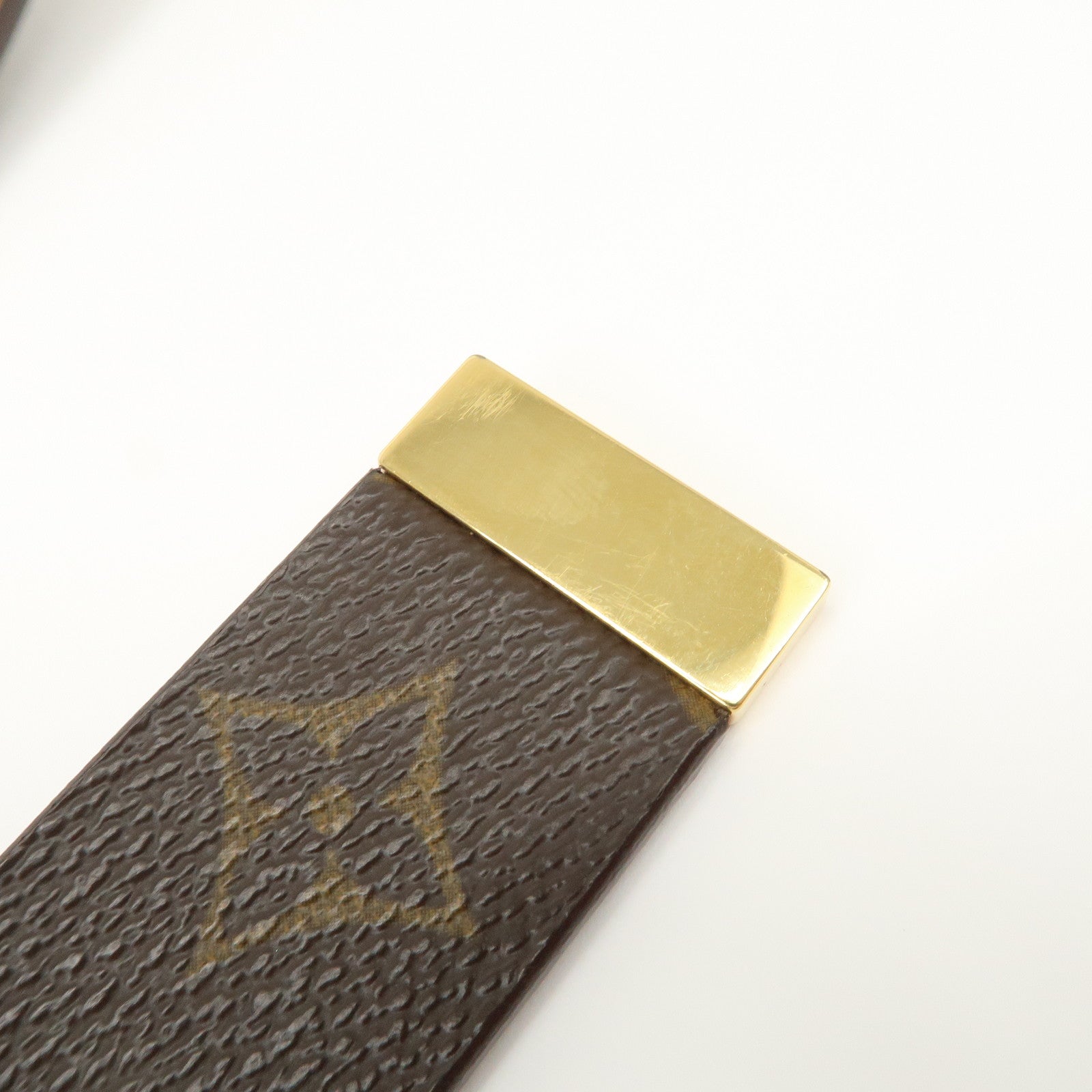 Louis Vuitton Monogram Ceinture Carre Belt Brown M6800