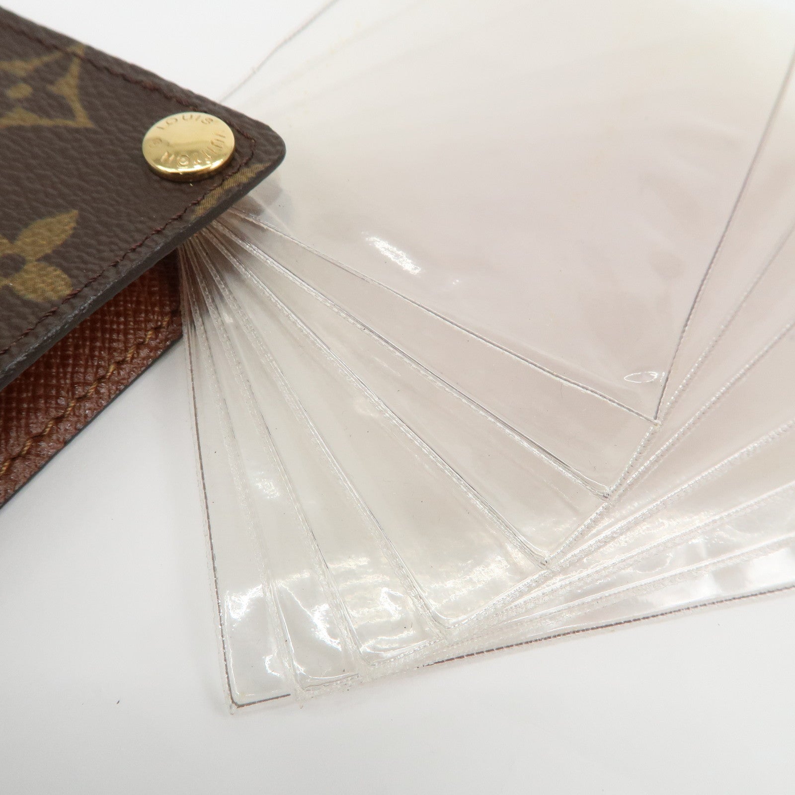 Louis Vuitton Monogram Porte Cartes Credit Pression Brown M60937