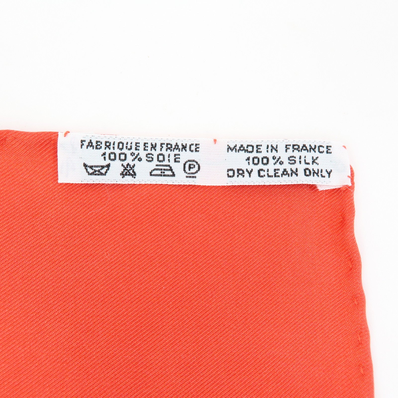 HERMES Carre 45 Set of 2 Silk 100% Scarf White Purple Orange