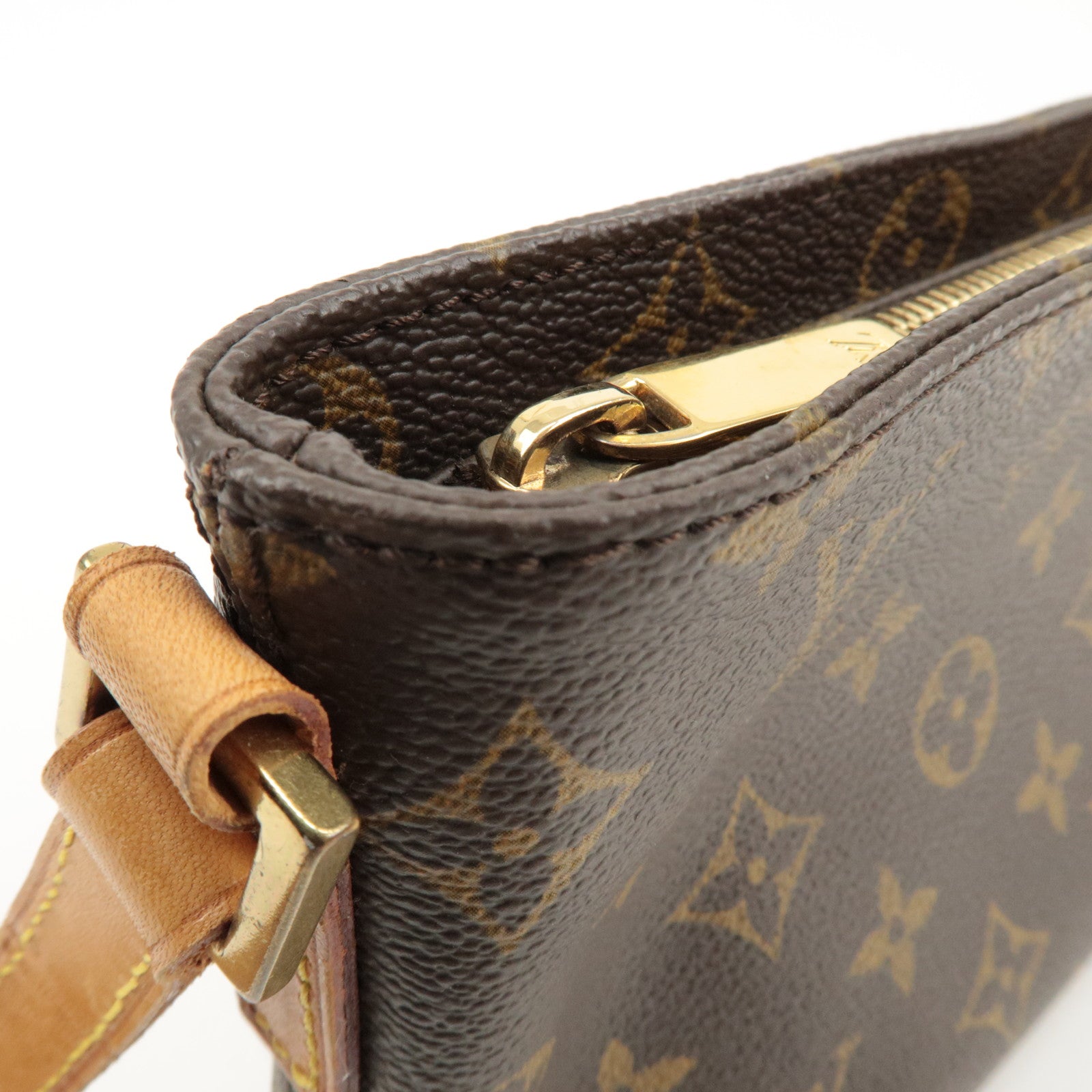 Louis Vuitton Monogram Trotteur Shoulder Bag Brown M51240 Used
