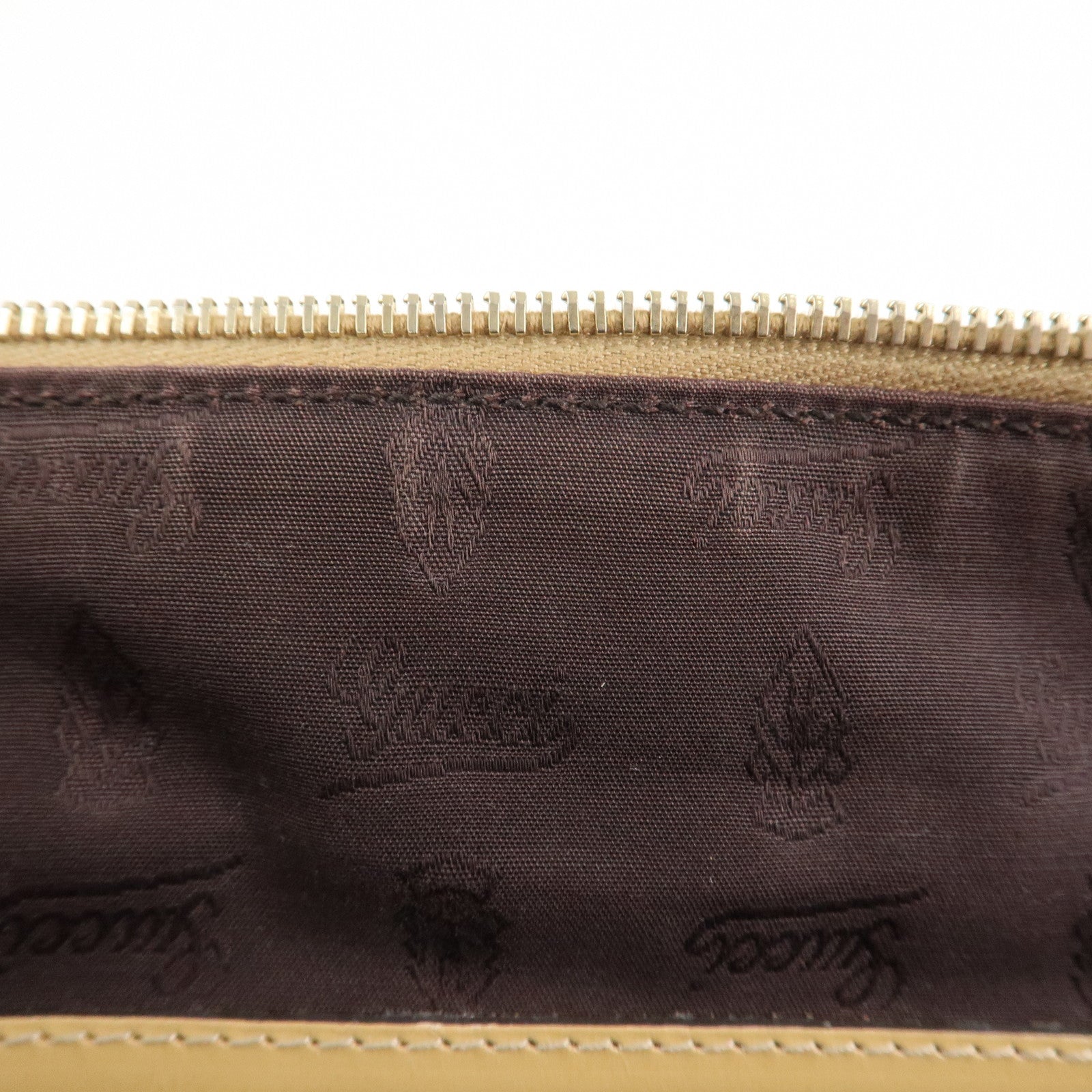 GUCCI Horsebit Sherry GG Canvas Leather Tote Bag Beige 232936 Used