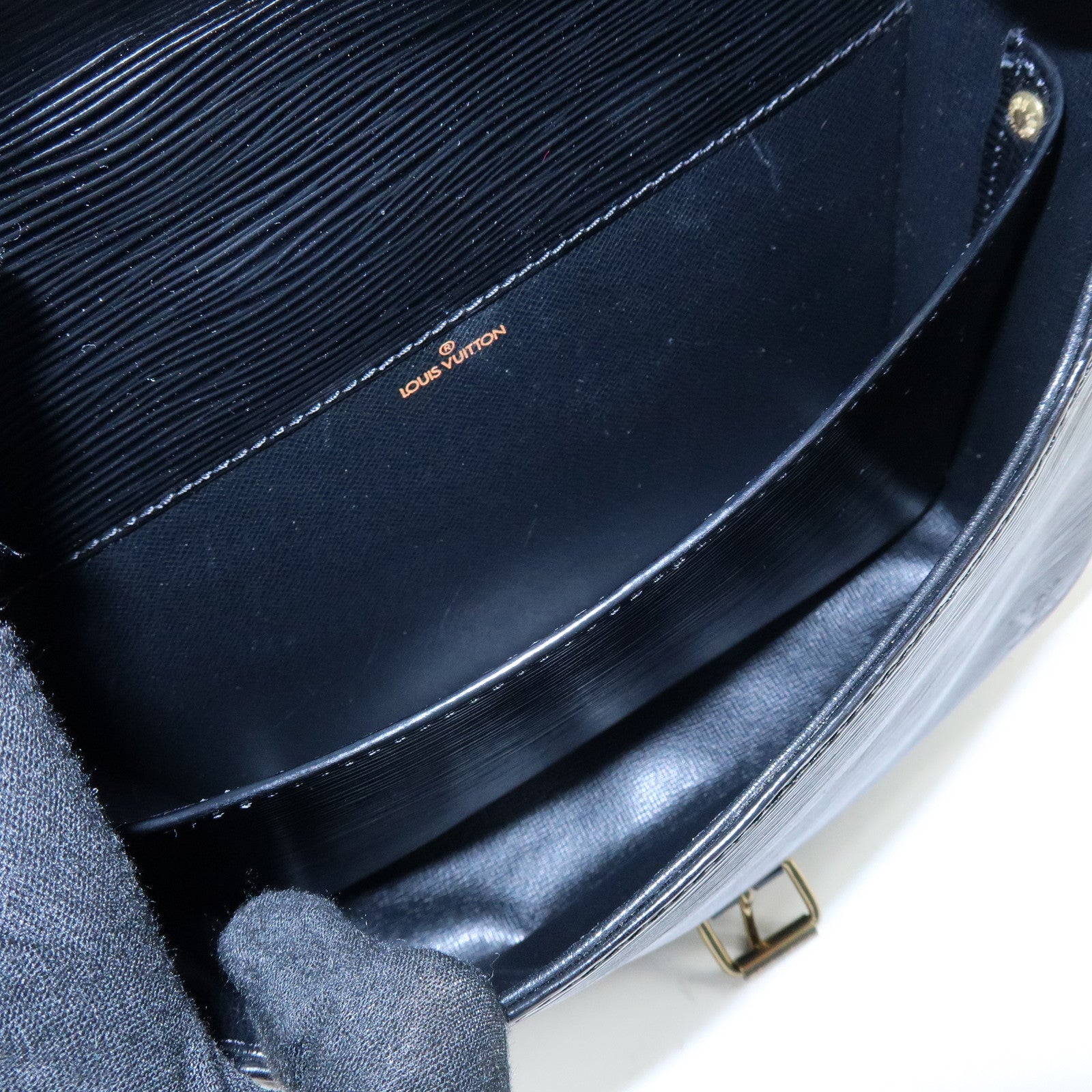 Louis Vuitton Epi Cartouchiere Shoulder Crossbody Bag Noir M52242