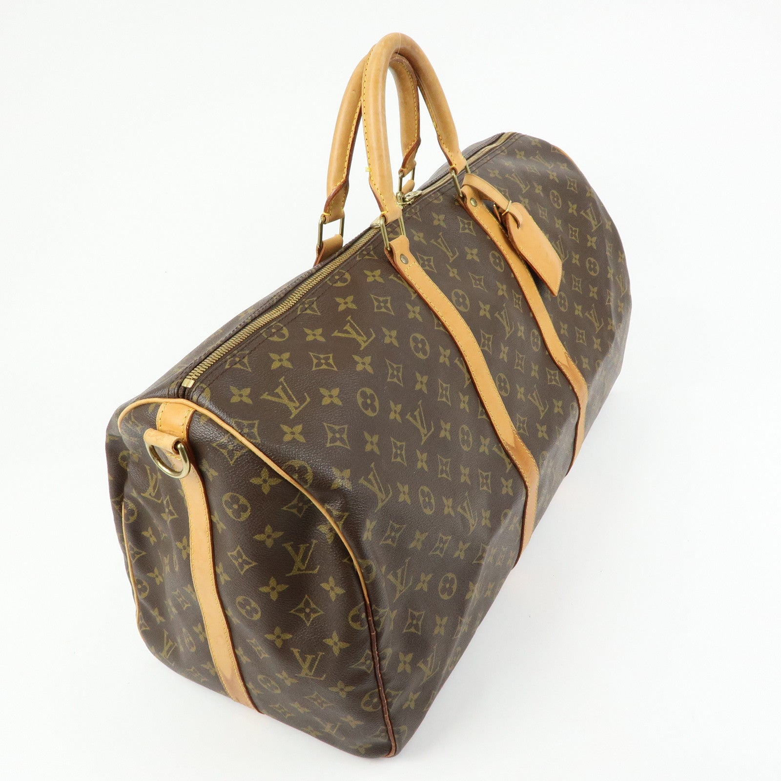 Louis Vuitton Monogram Keep All Bandouliere 55 Boston Bag M41414