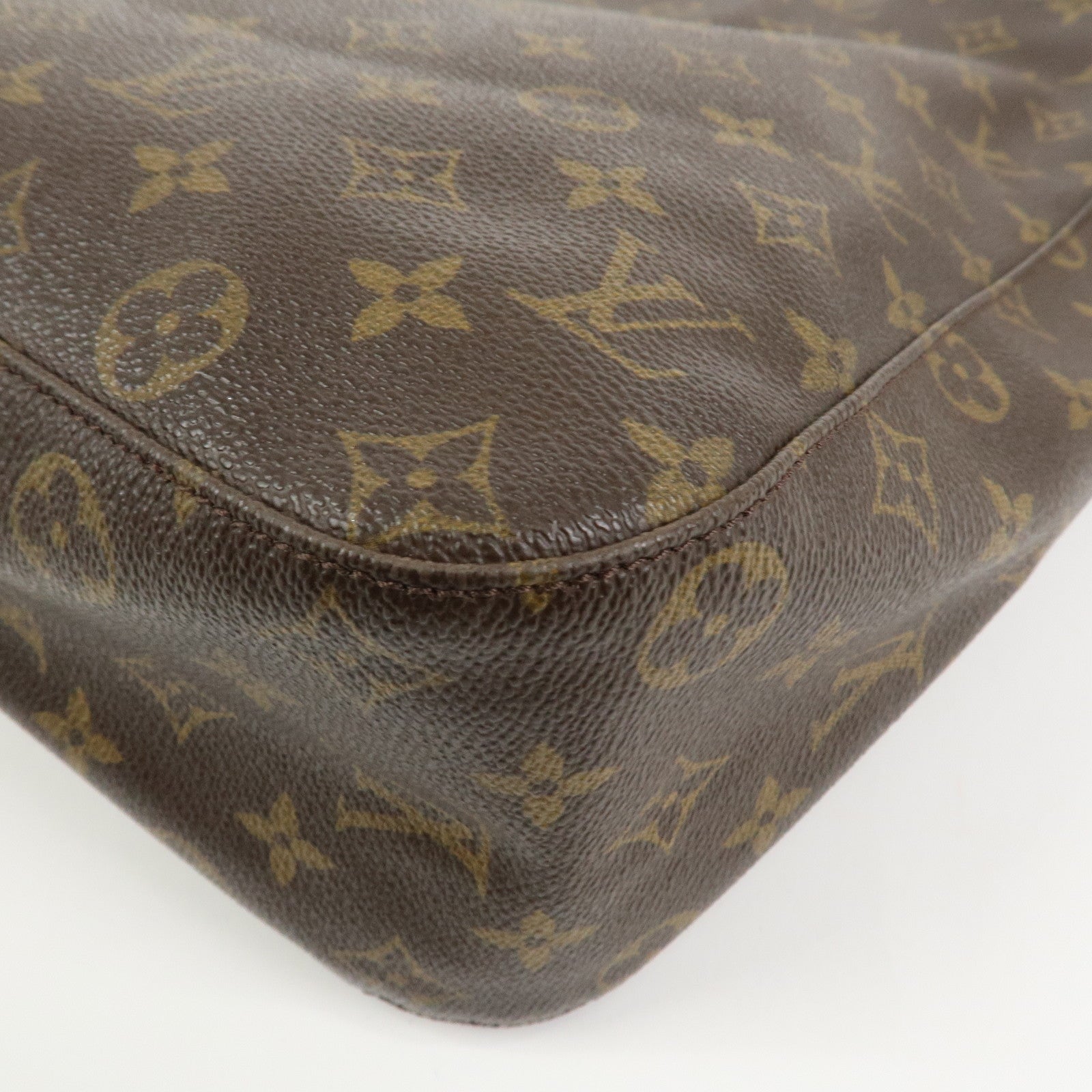 Louis Vuitton Monogram Looping GM Shoulder Bag Brown M51145