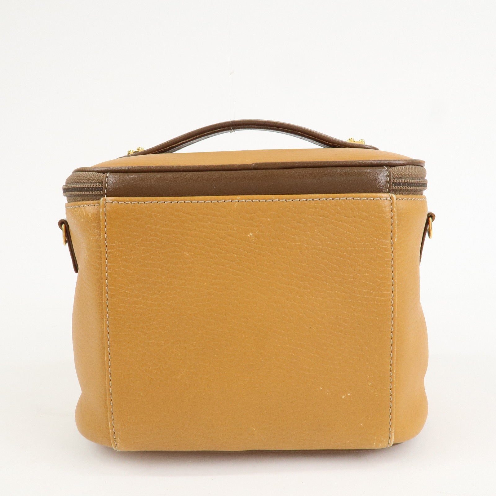 LOEWE Leather 2WAY Bag Hand Bag Shoulder Bag Brown Gold Hardware