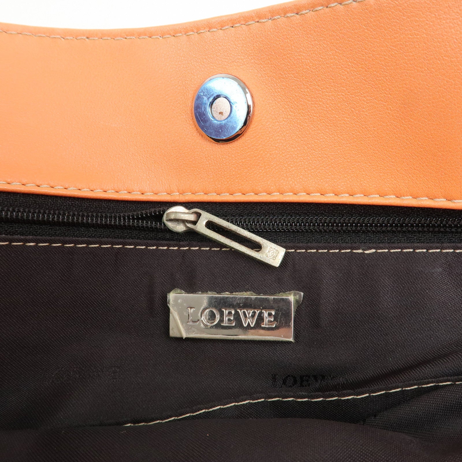 LOEWE Anagram Nappa Leather Hand Bag Tote Bag Pink