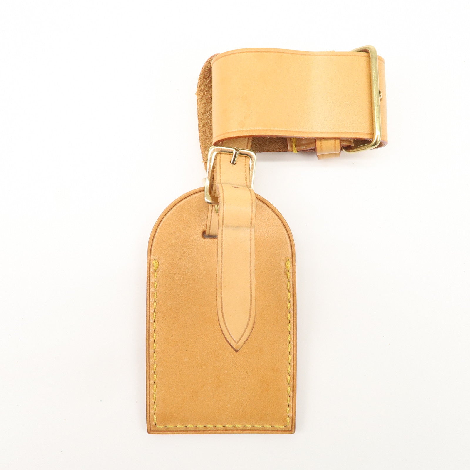 Louis Vuitton Set of 15 Nume Leather Name Tag & Poignet Natural Used