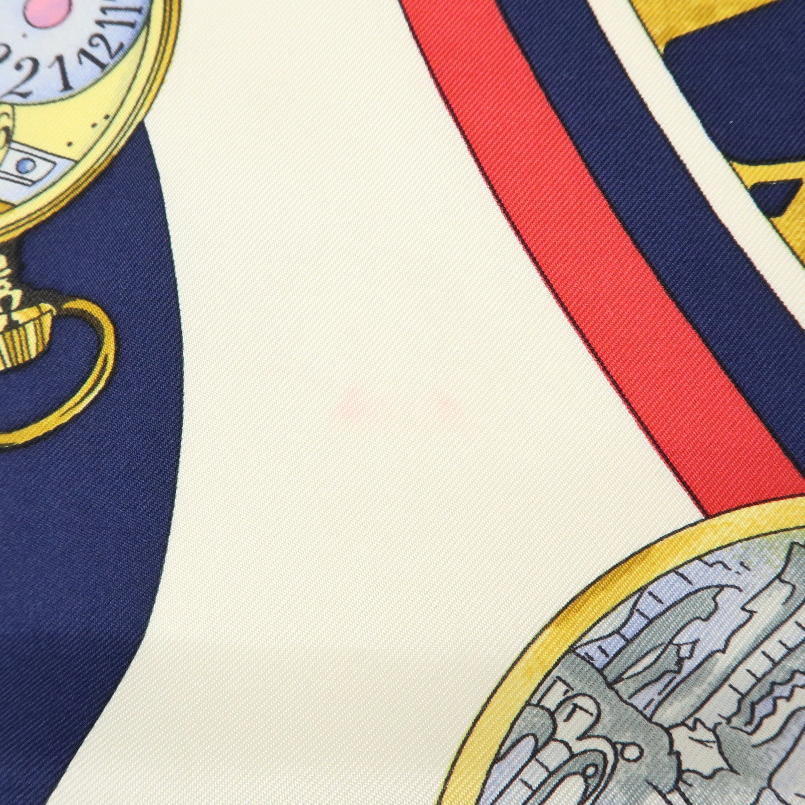 HERMES Carre90 Silk100% Scarf Parmi Les Fleurs Je Compte Les Heures