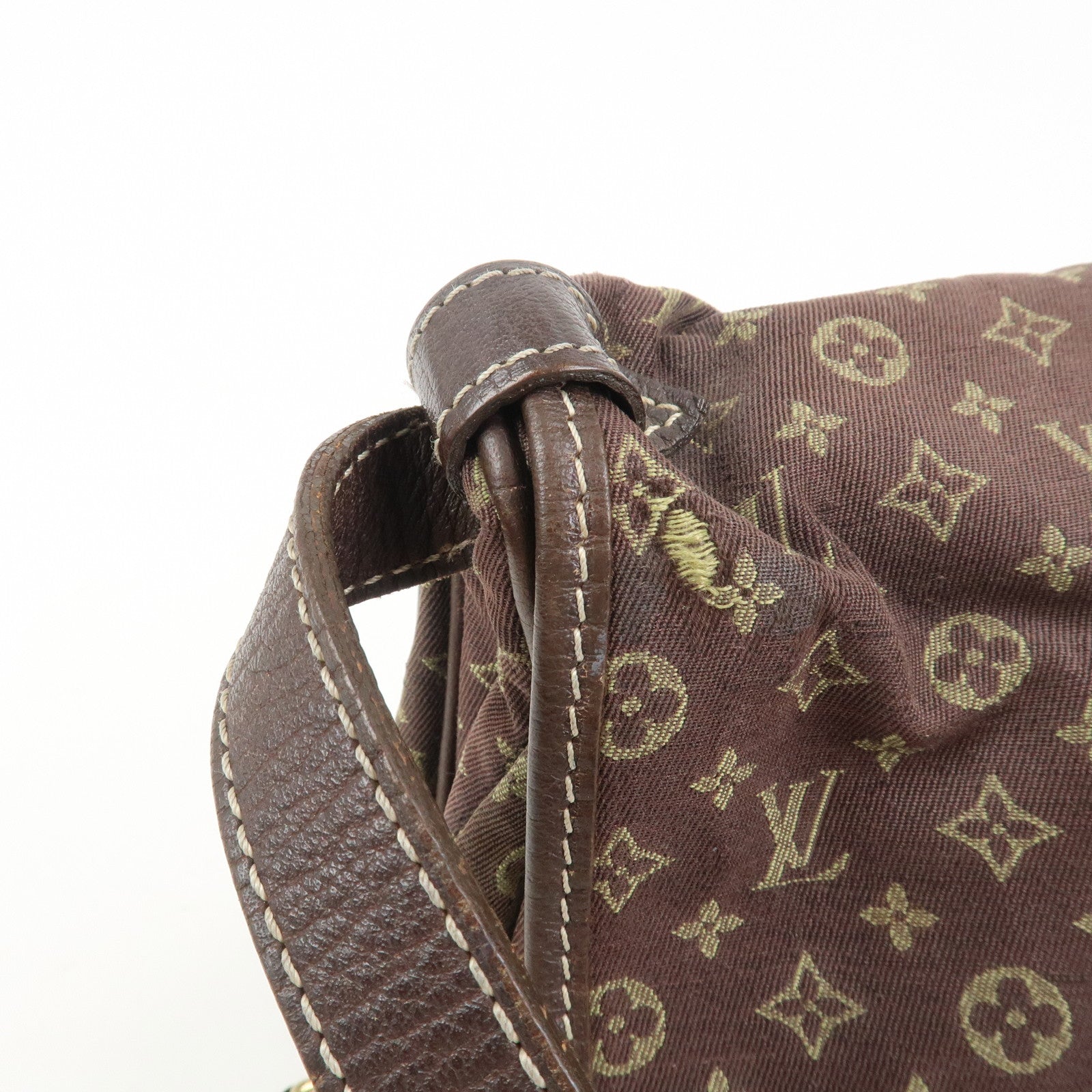 Louis Vuitton Monogram Mini Lin Saumur 30 Shoulder Bag Ebene M95227