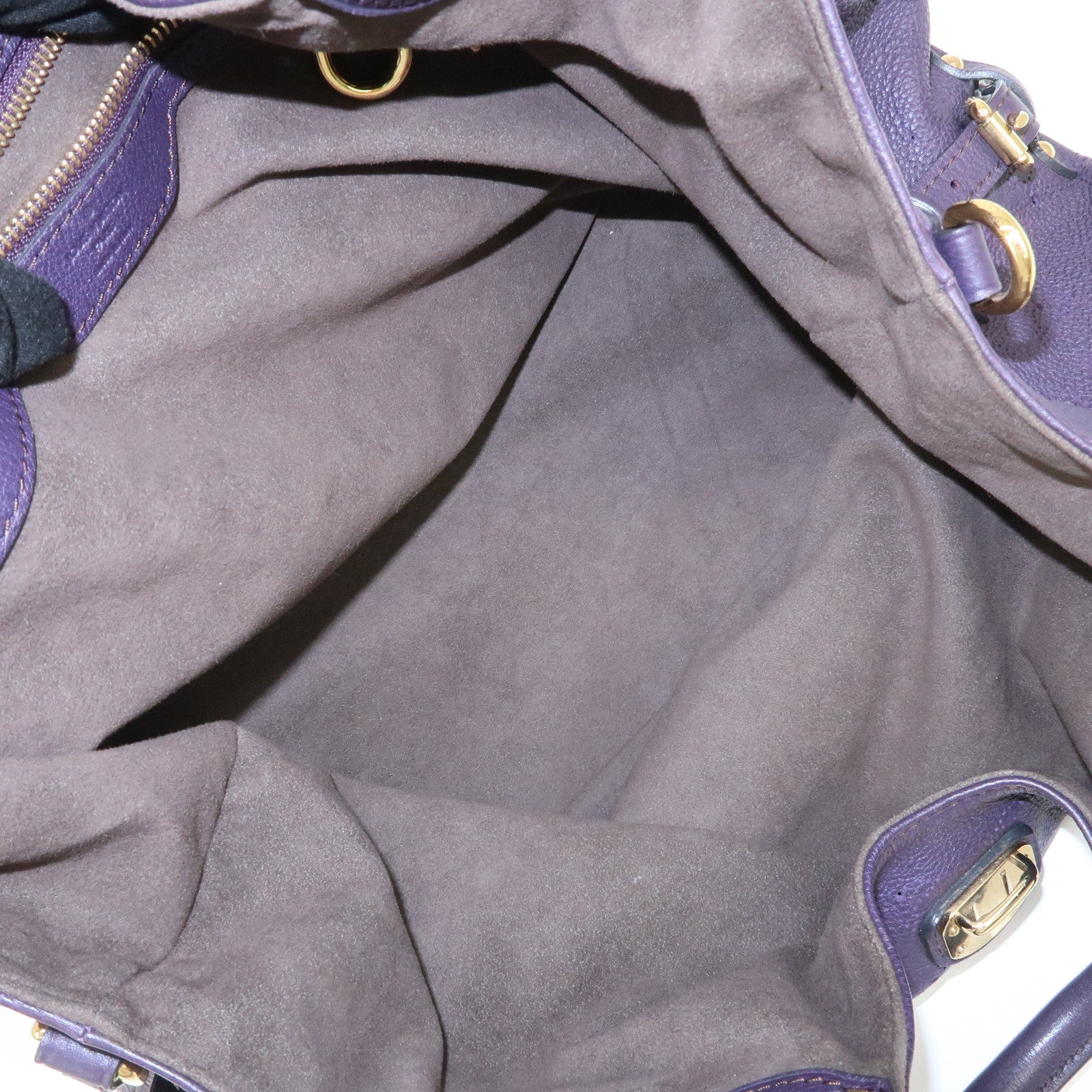 Louis Vuitton Monogram Mahina L Leather Hand Shoulder Bag M93441