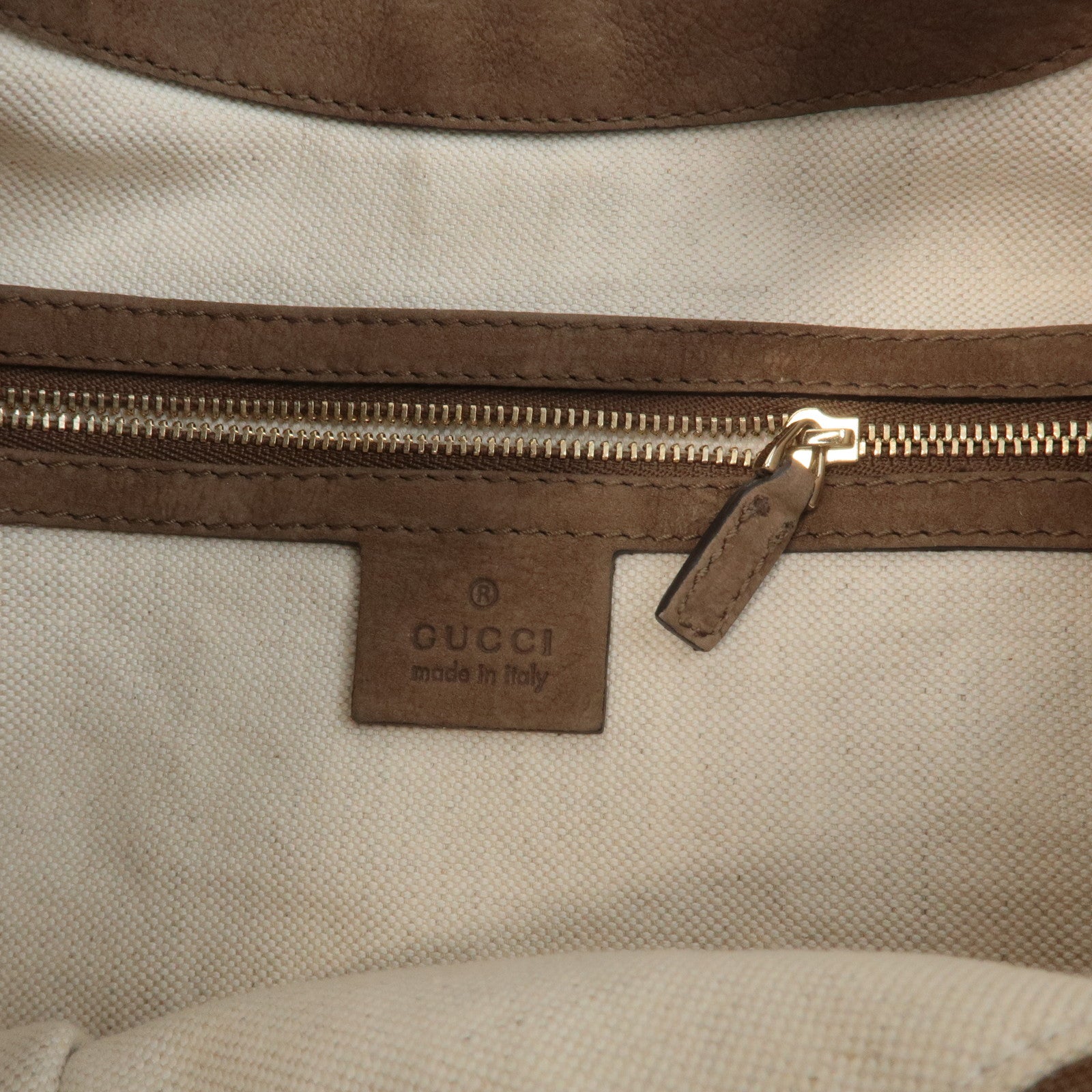 GUCCI New Jackie Leather Shoulder Bag Hand Bag Brown 277520 Used