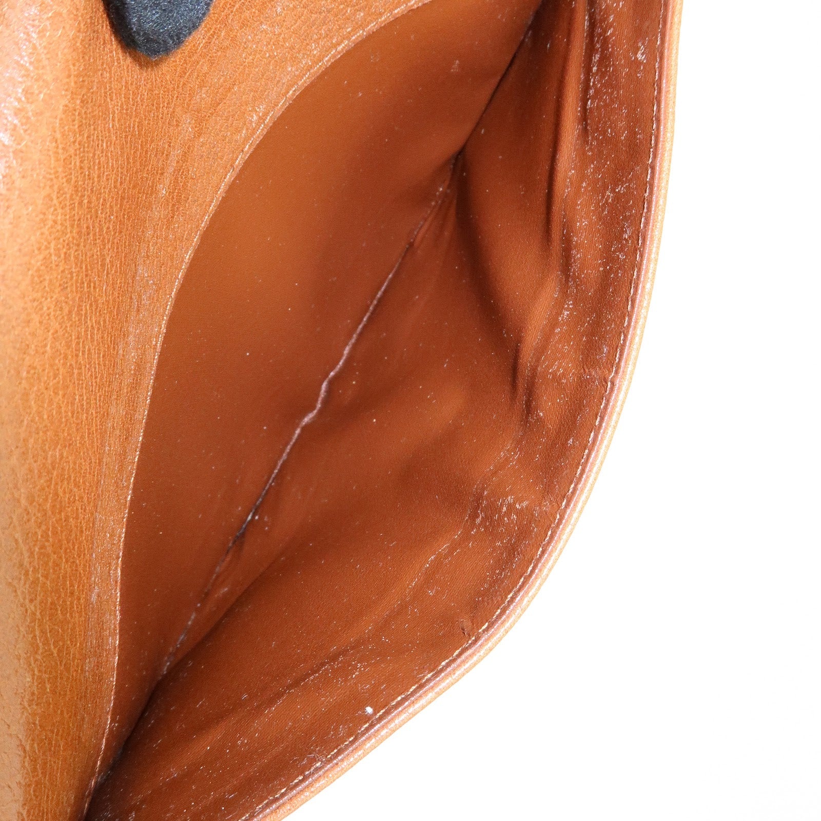 BURBERRY Logo Leather Shoulder Bag Crossbody Bag Brown