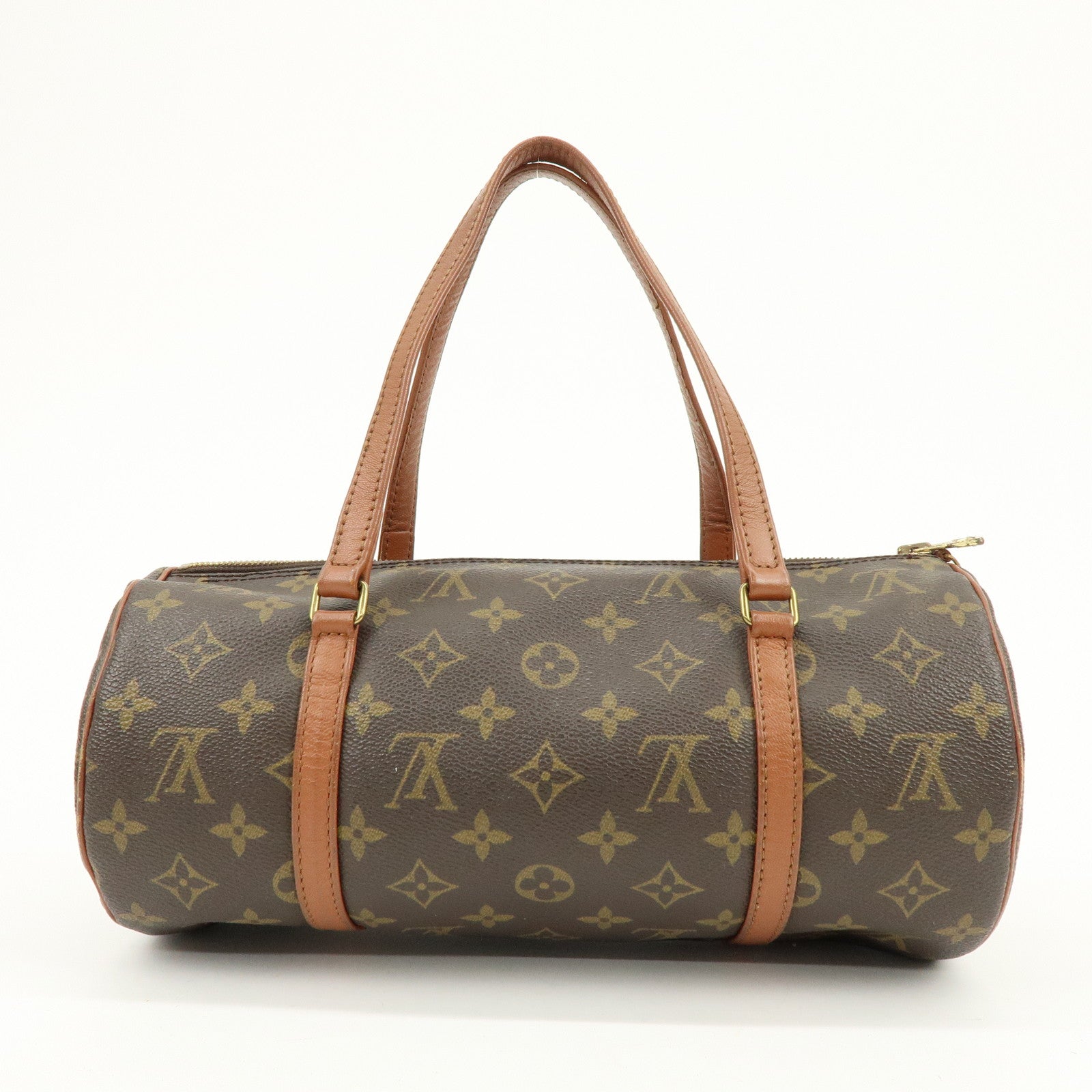 Louis Vuitton Monogram Papillon 30 Hand Bag Brown M51365