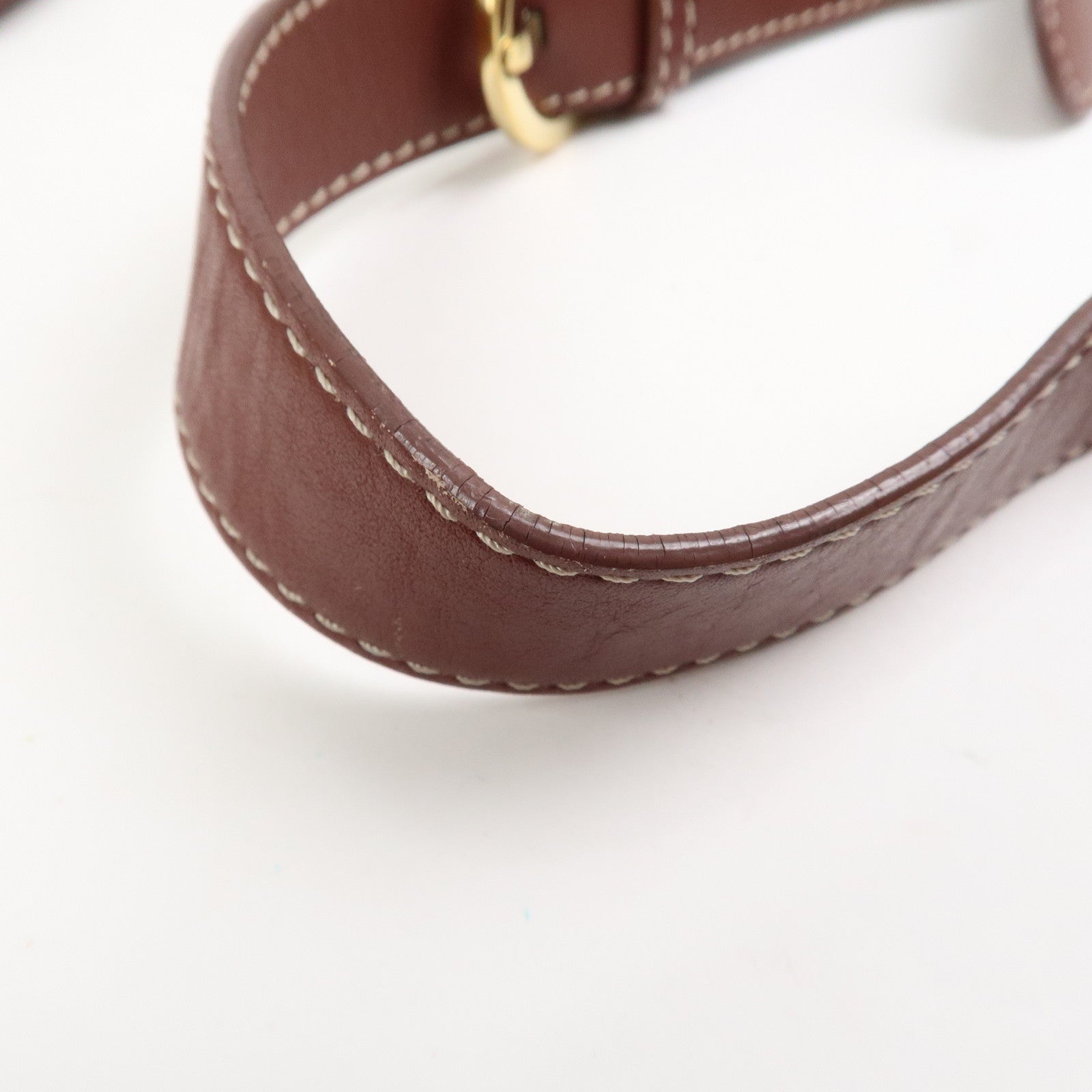 LOEWE Anagram 160th Anniversary Canvas Leather Shoulder Bag Beige