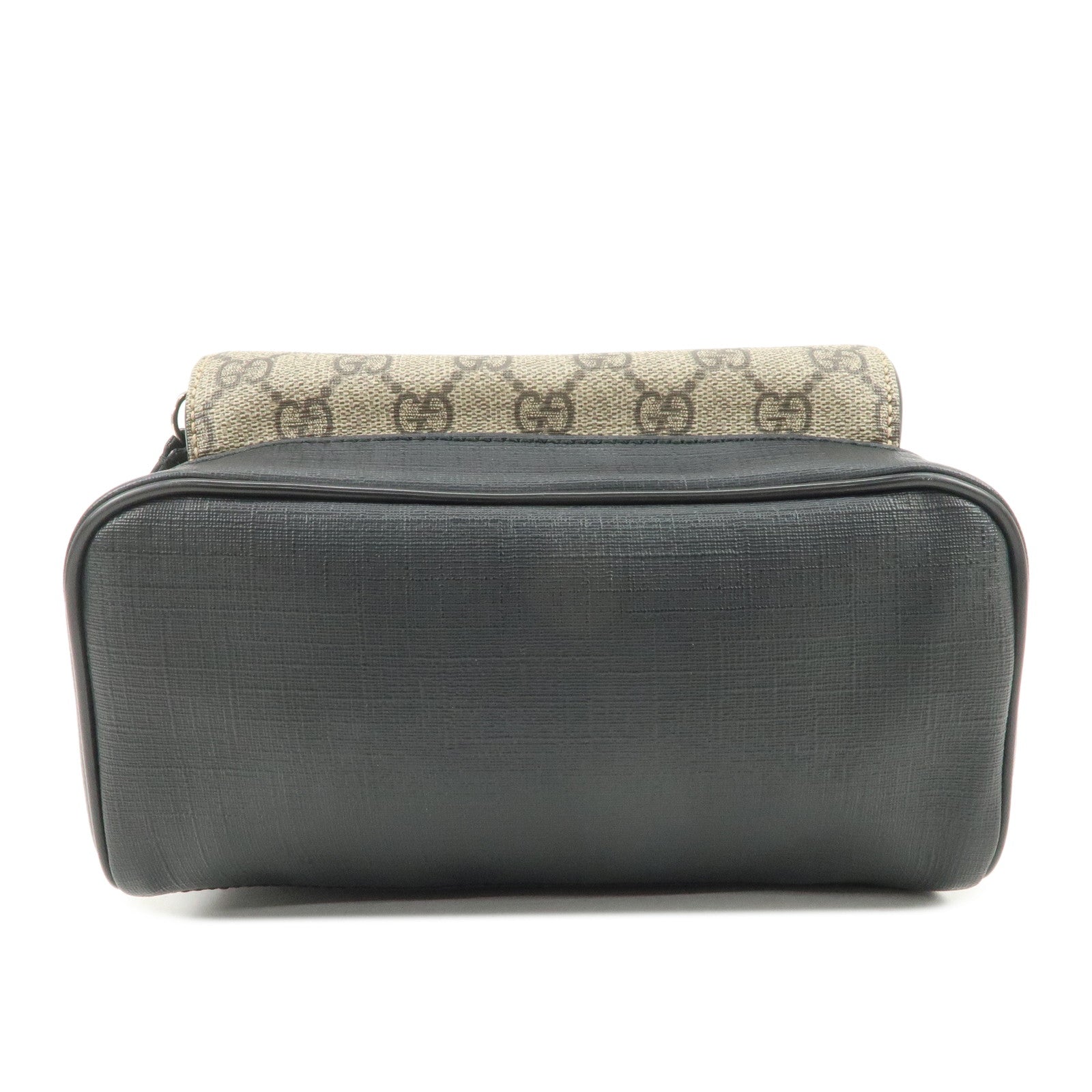 GUCCI GG Supreme Nylon Leather Backpack Rucksack Beige Black 429020