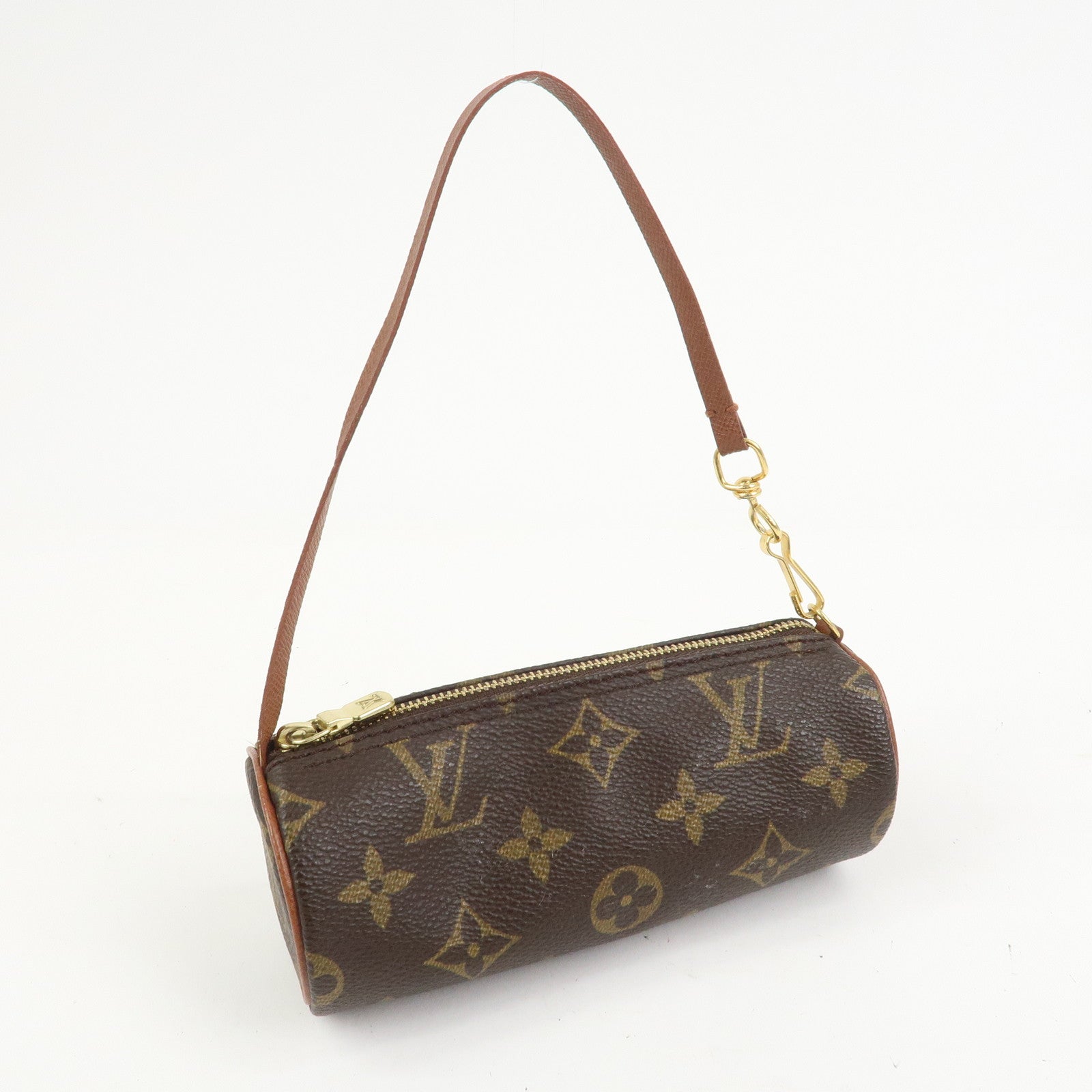 Louis Vuitton Monogram Mini Pouch for Papillon Bag Old Style Brown