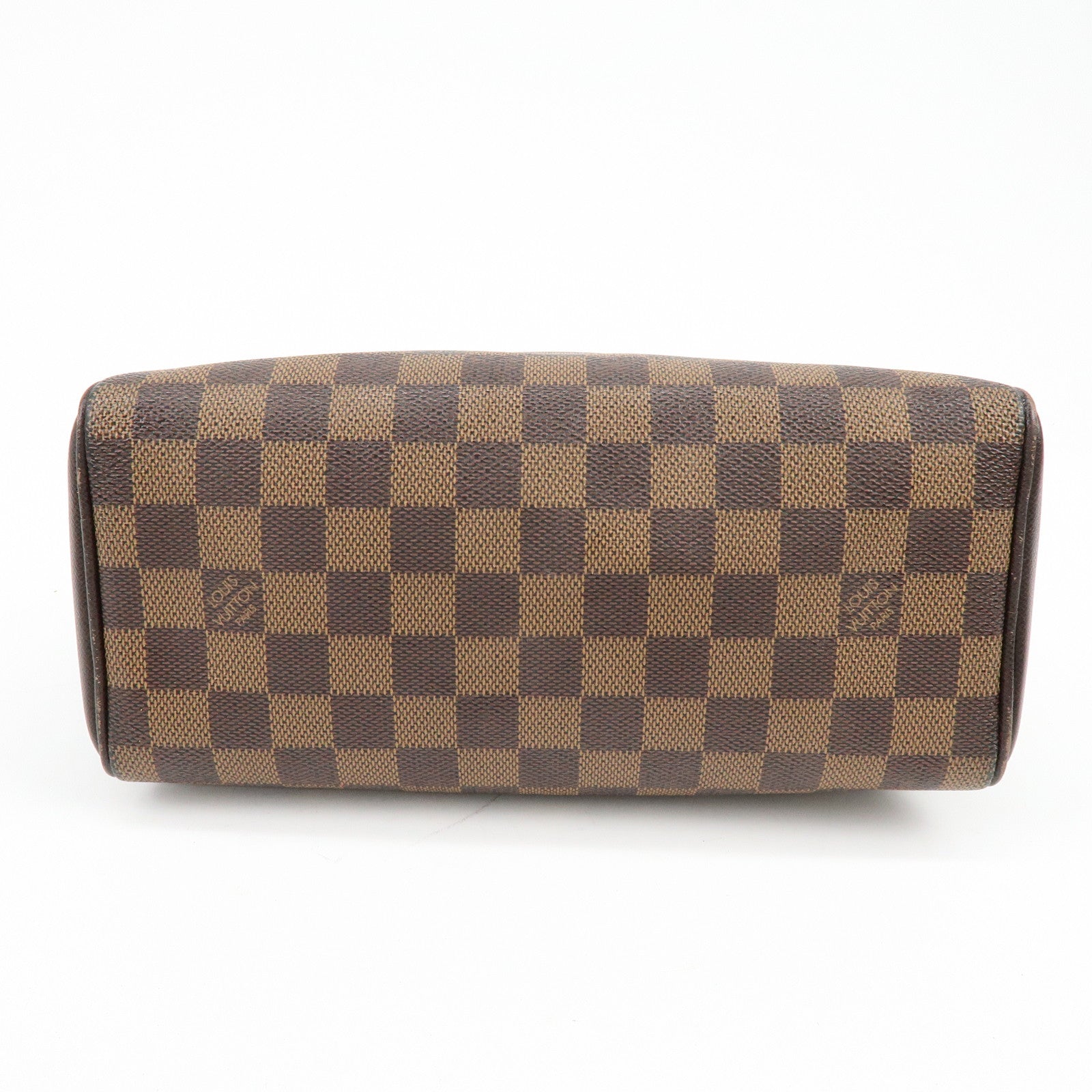 Louis Vuitton Damier Ebene Canvas Leather Brera Hand Bag N51150