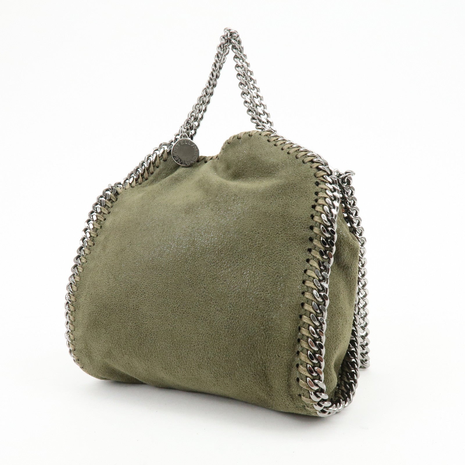STELLA MCCARTNEY Falabella Mini Faux Leather 2Way Bag Khaki