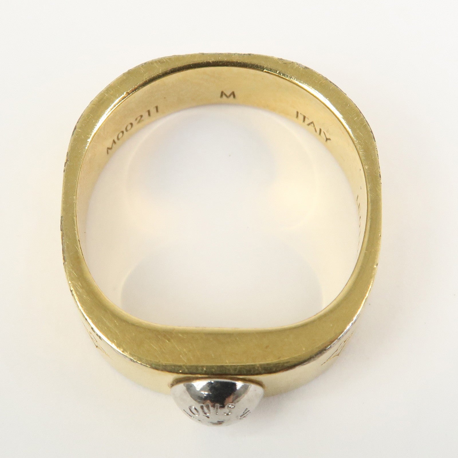 Louis Vuitton Nanogram Metal Ring Gold M M00211