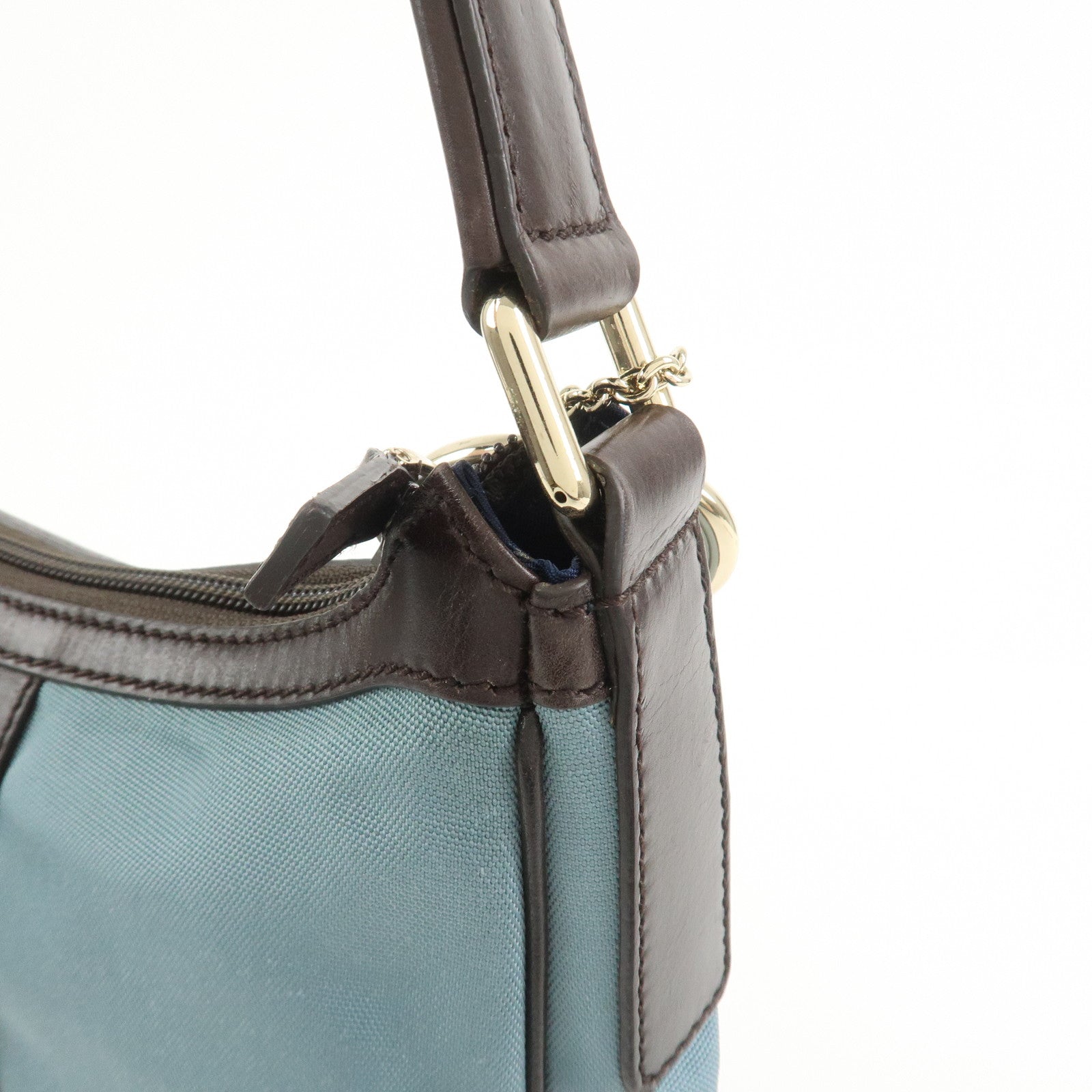 GUCCI Sherry Nylon Canvas GG Marmont Charm Shoulder Bag 264219