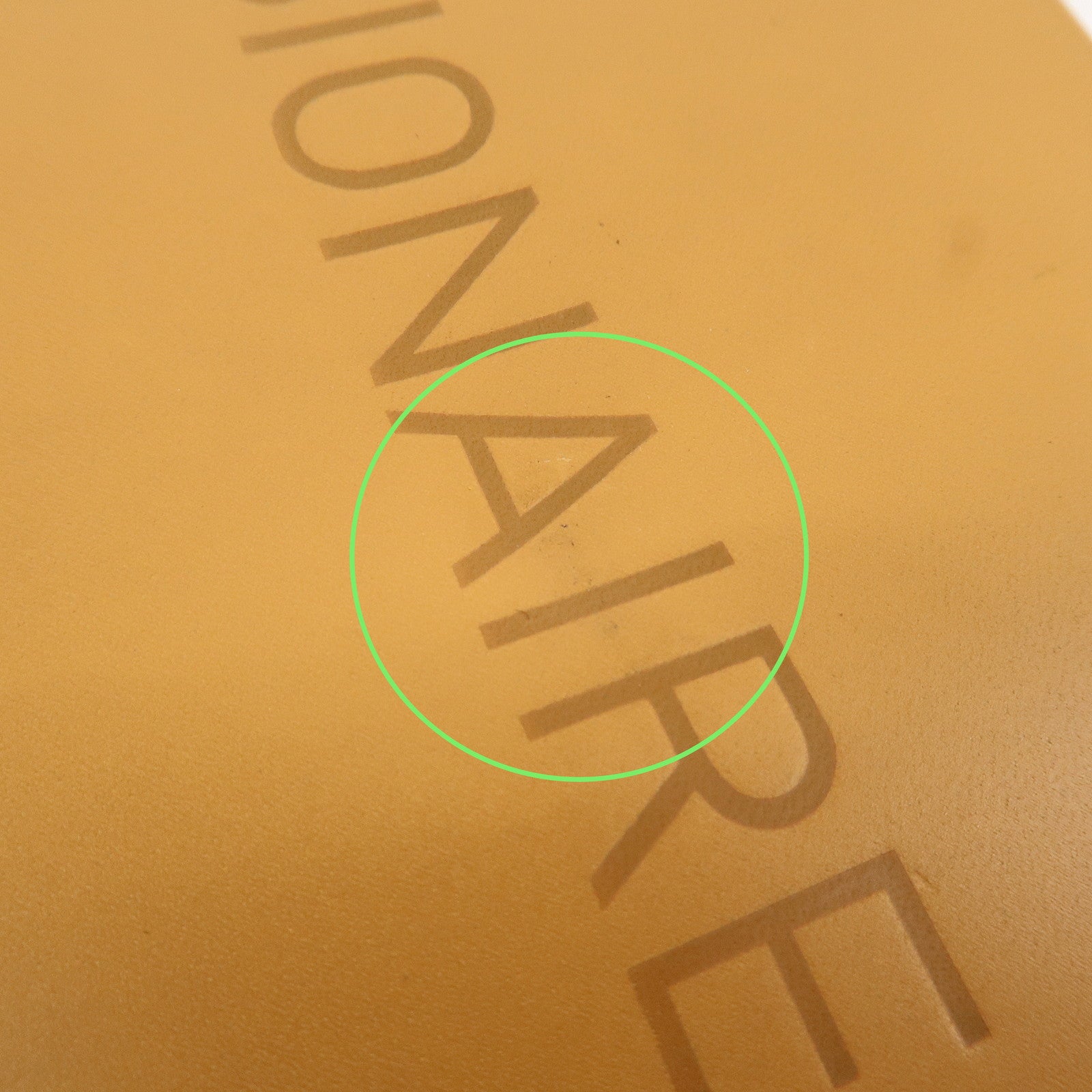 HERMES Leather VISIONAIRE32 Post Card Brown Used