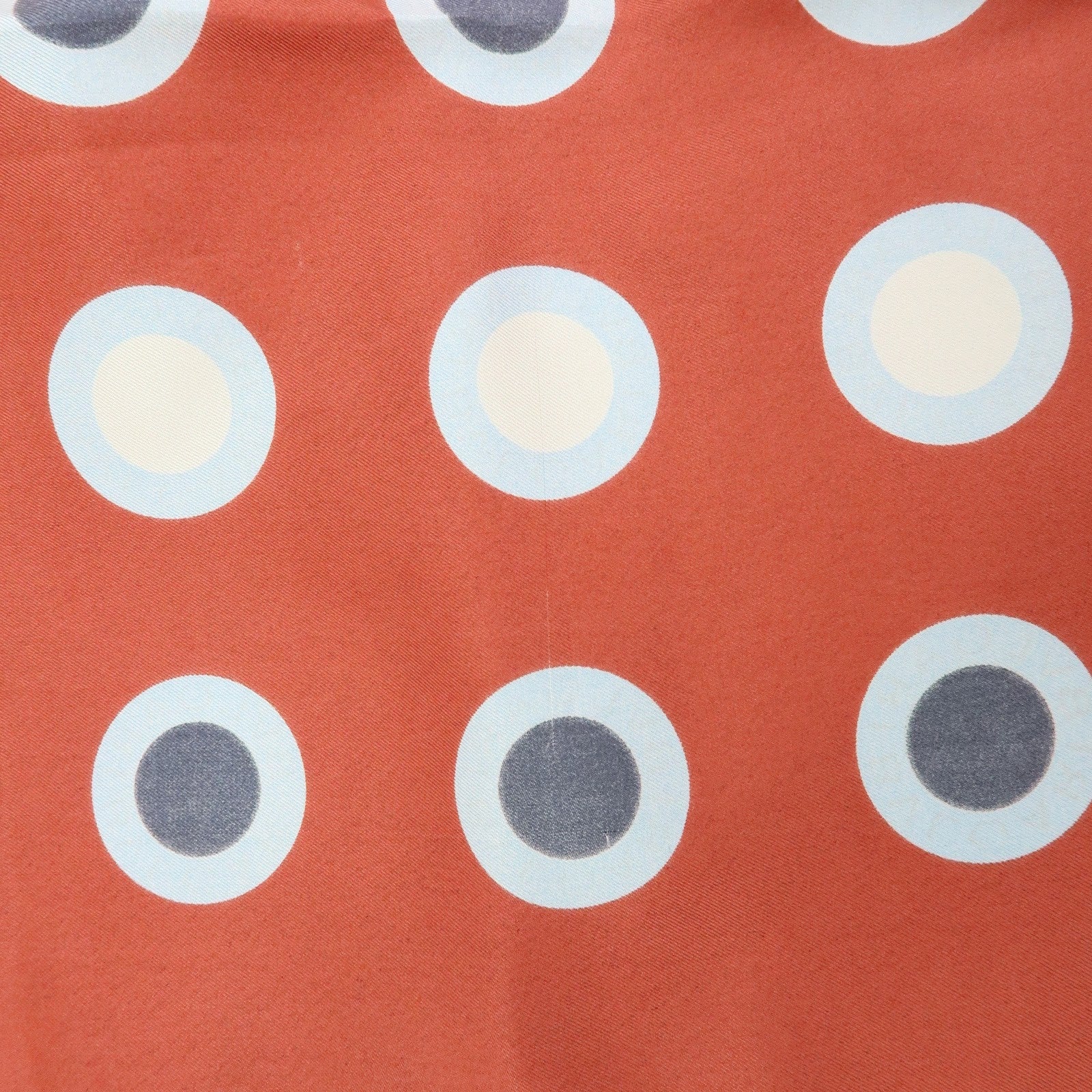 BVLGARI Logo Silk 100% Scarf Wine Red Light Blue Black