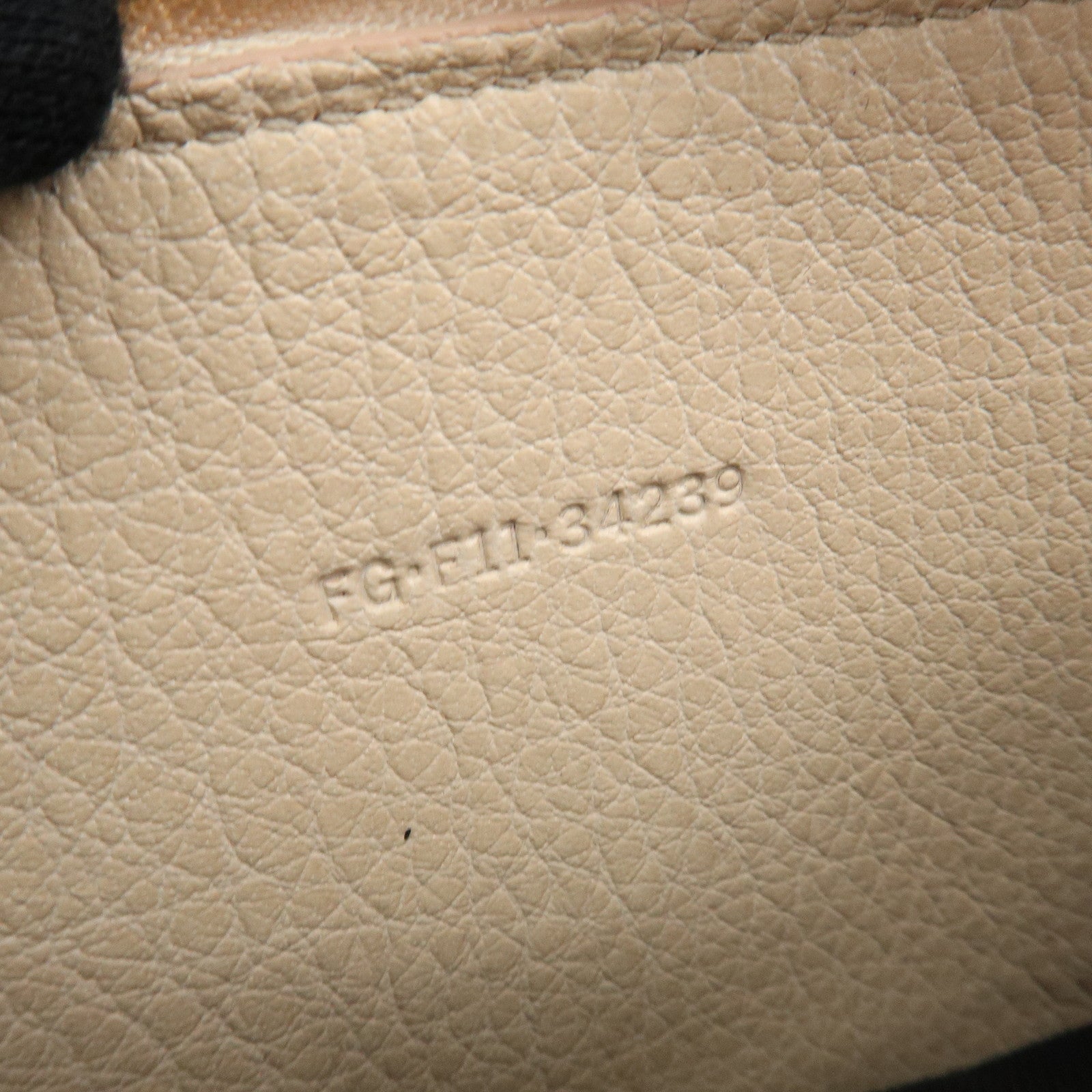 BVLGARI Logo Leather Round Zippy Long Wallet Pink Beige