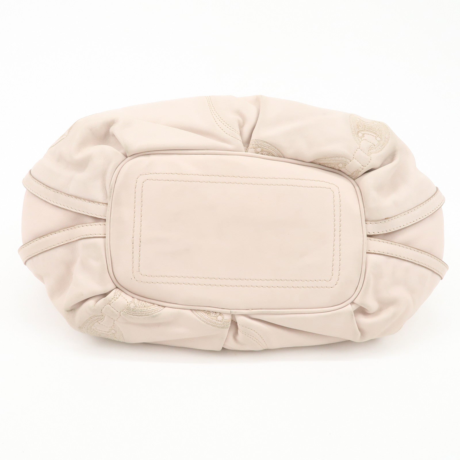 CELINE Leather Bitter Sweet Hand Bag Shoulder Bag Pink