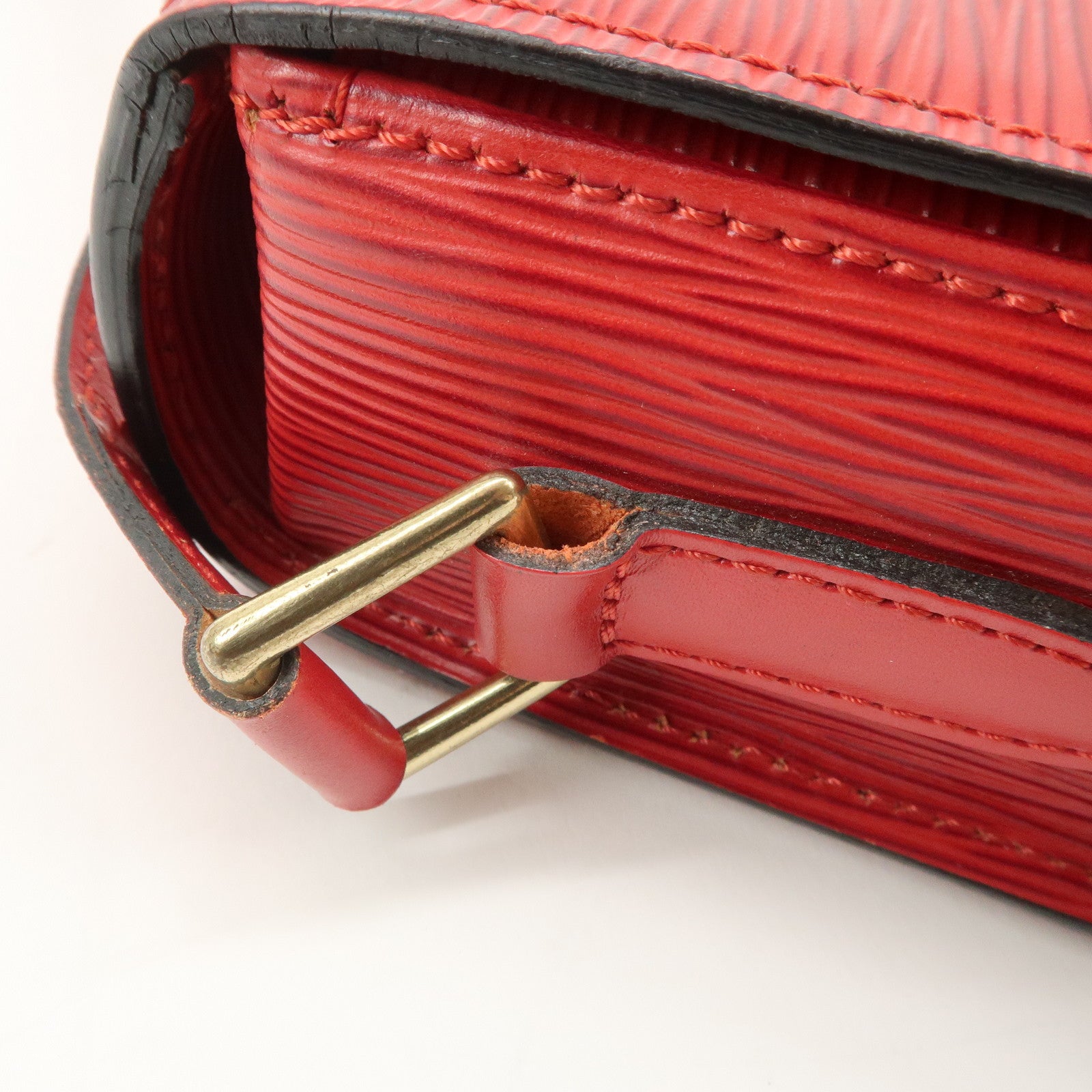 Louis Vuitton Epi Saint Cloud Shoulder Bag Crossbody Bag Red M52197