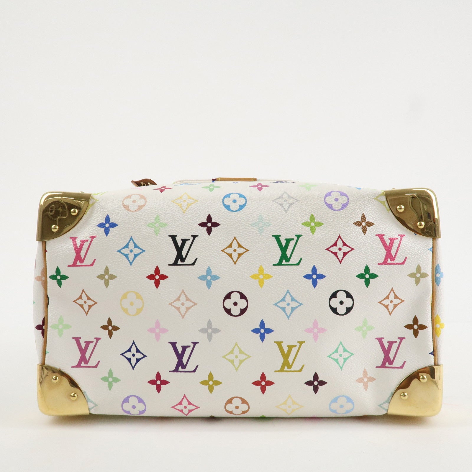Louis Vuitton Monogram Multicolor Speedy 30 Hand Bag Blanc M92643 Used