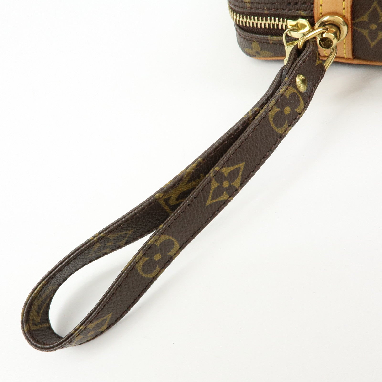 Louis Vuitton Monogram Marly Dragonne GM Clutch Bag Brown M51825