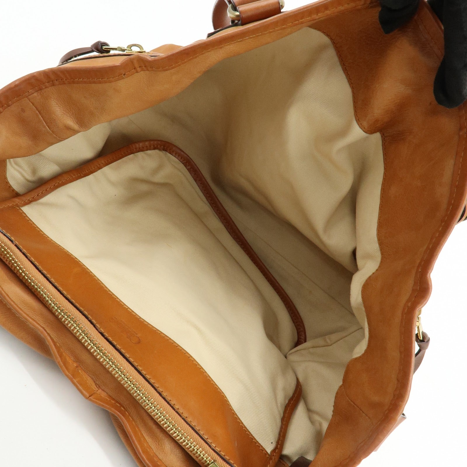 Chloe Kerala Leather Shoulder Bag Hand Bag Horse Charm Brown
