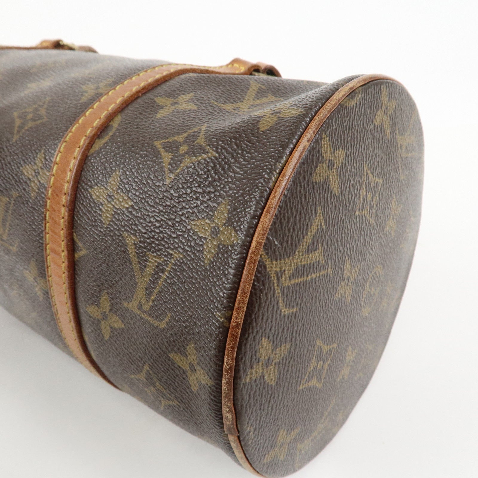 Louis Vuitton Monogram Papillon 30 Hand Bag Brown M51385