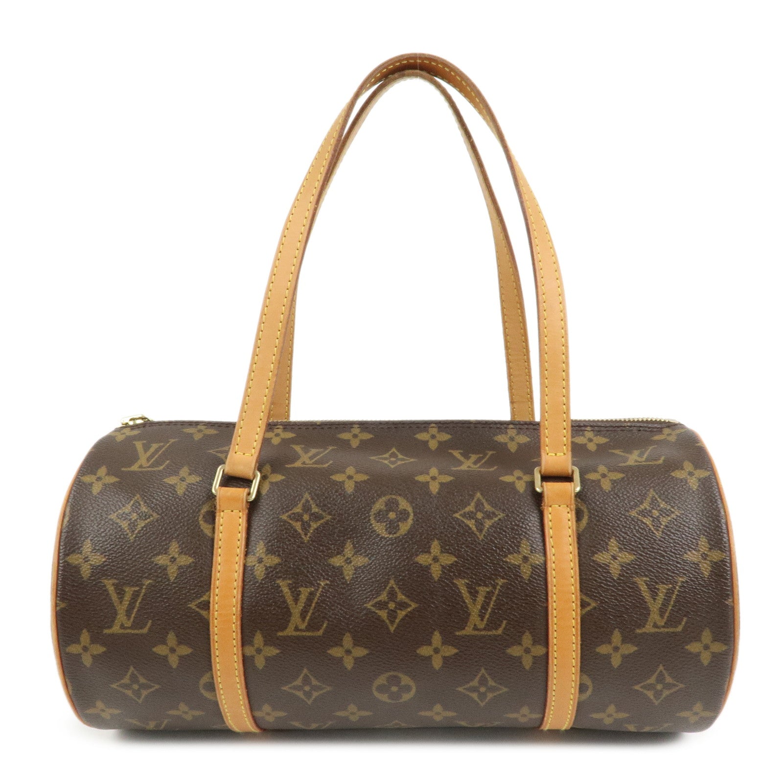 Louis Vuitton Monogram Papillon 30 Hand Bag New Style Brown M51385
