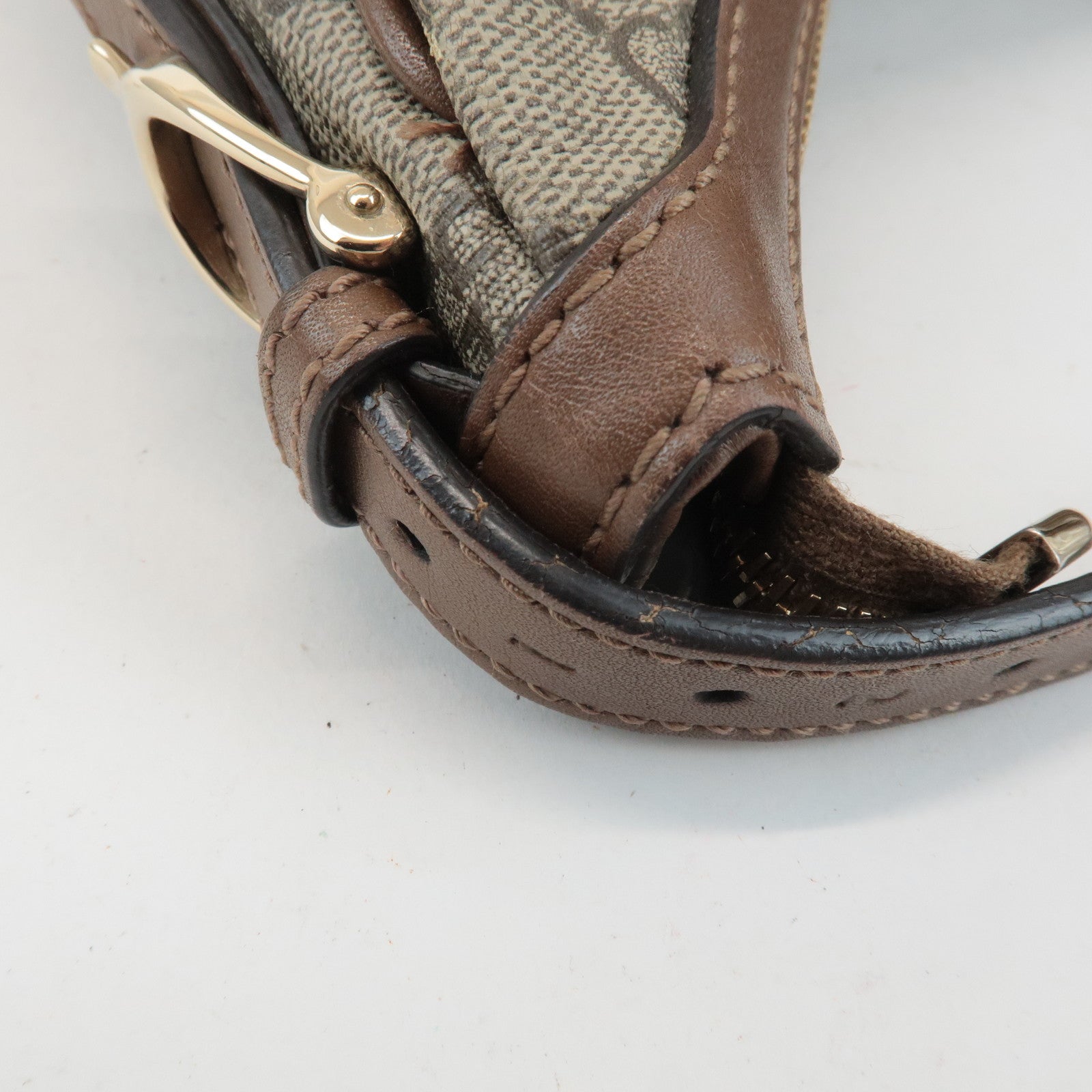 GUCCI GG Supreme Shoulder Bag Hand Bag Beige Brown 309618 Used