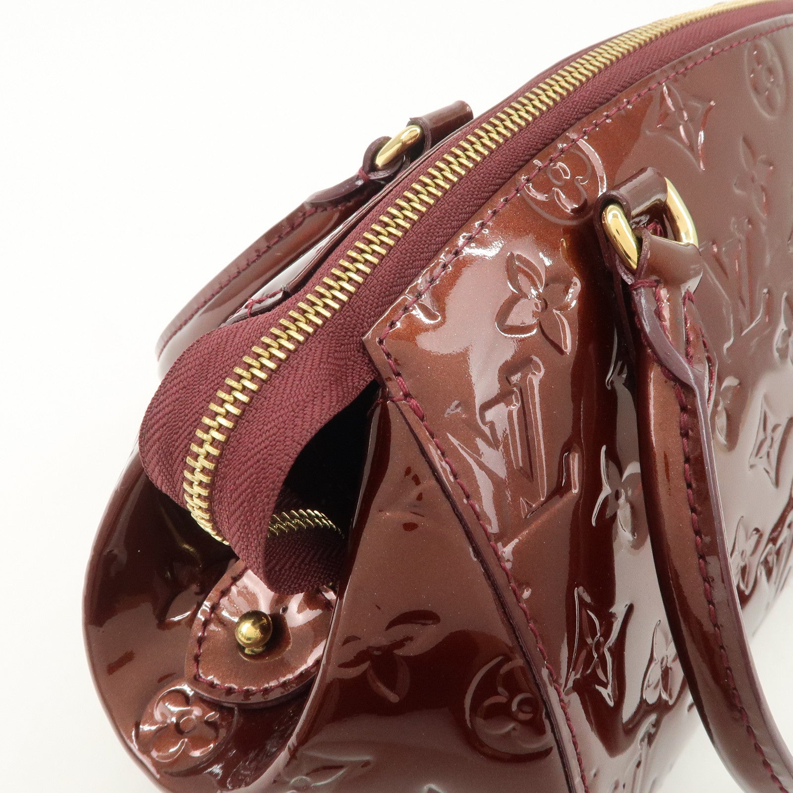 Louis Vuitton Monogram Vernis Sherwood PM Rouge Forvist M91492 Used