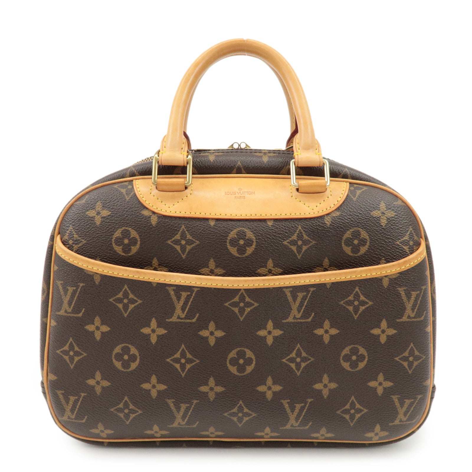 Louis Vuitton Monogram Trueville Hand Bag Brown M42228 Used