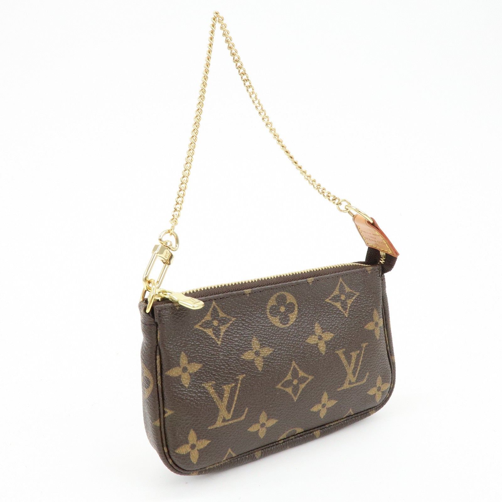 Louis Vuitton Monogram Mini Pochette Accessoires Hand Bag M58009
