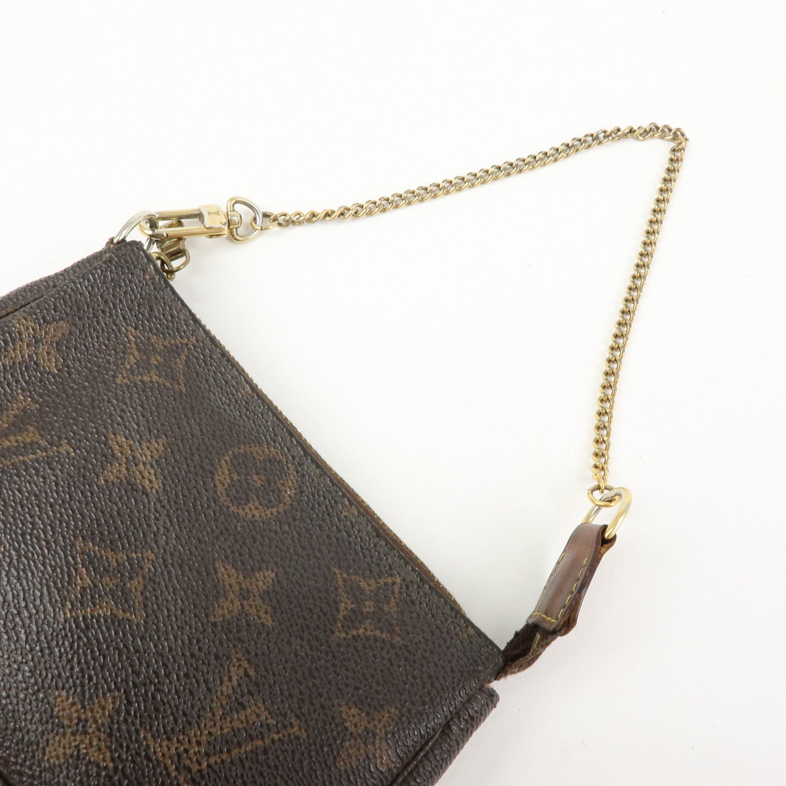 Louis Vuitton Monogram Mini Pochette Accessoires Hand Bag M58009