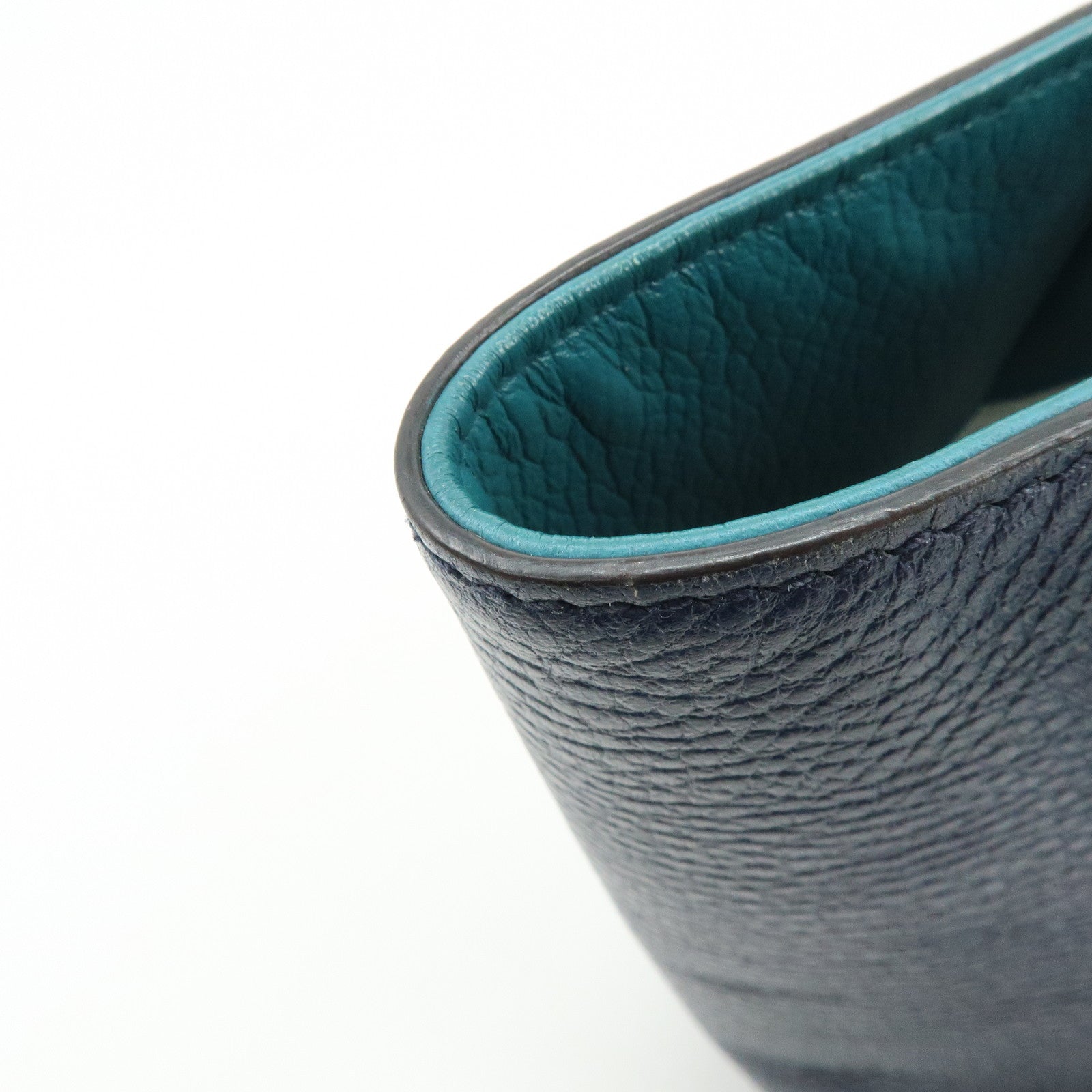 GUCCI Swing Interlocking G Calf Leather Tote Hand Bag Navy 354408